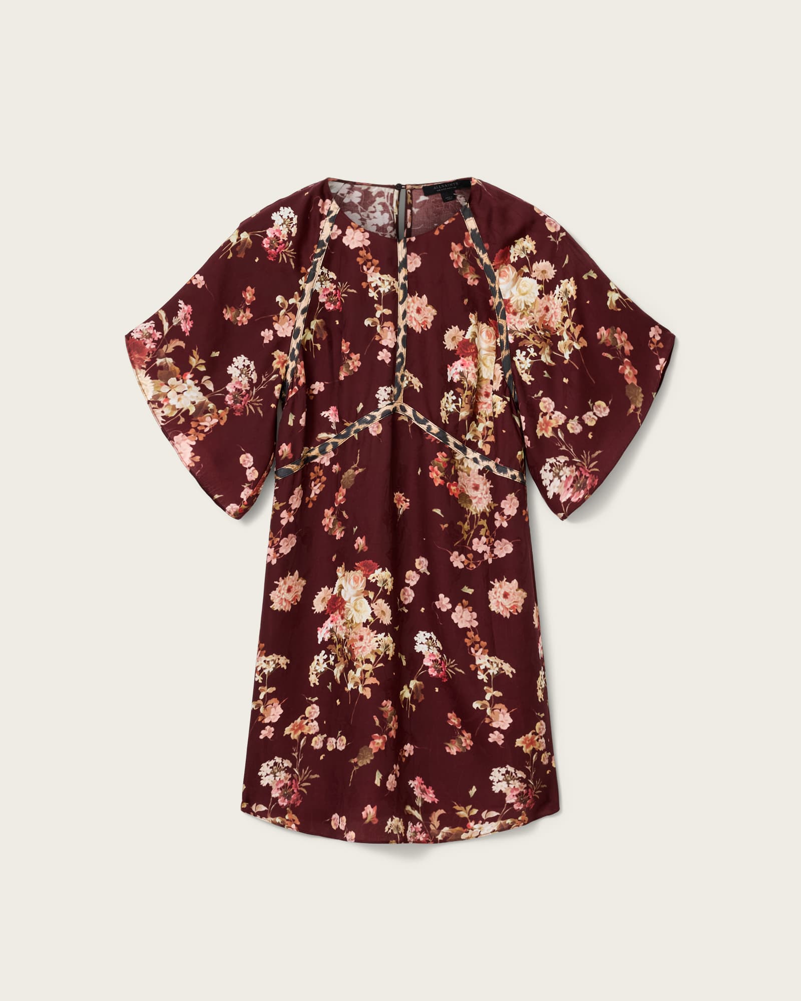 Xena Floral Print Mini Dress ARMADA WINE RED | ALLSAINTS