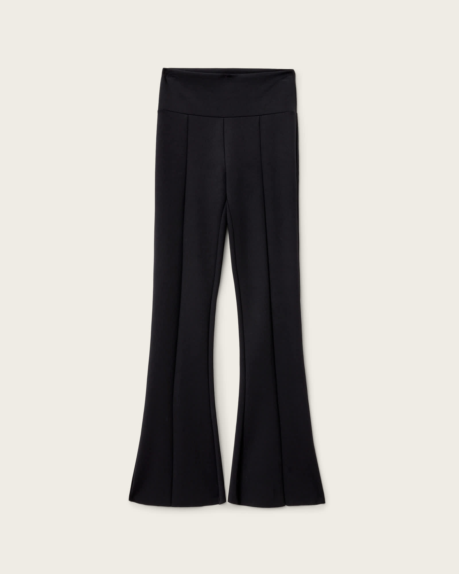 Rebecca Zip Flared Pants Black | ALLSAINTS US