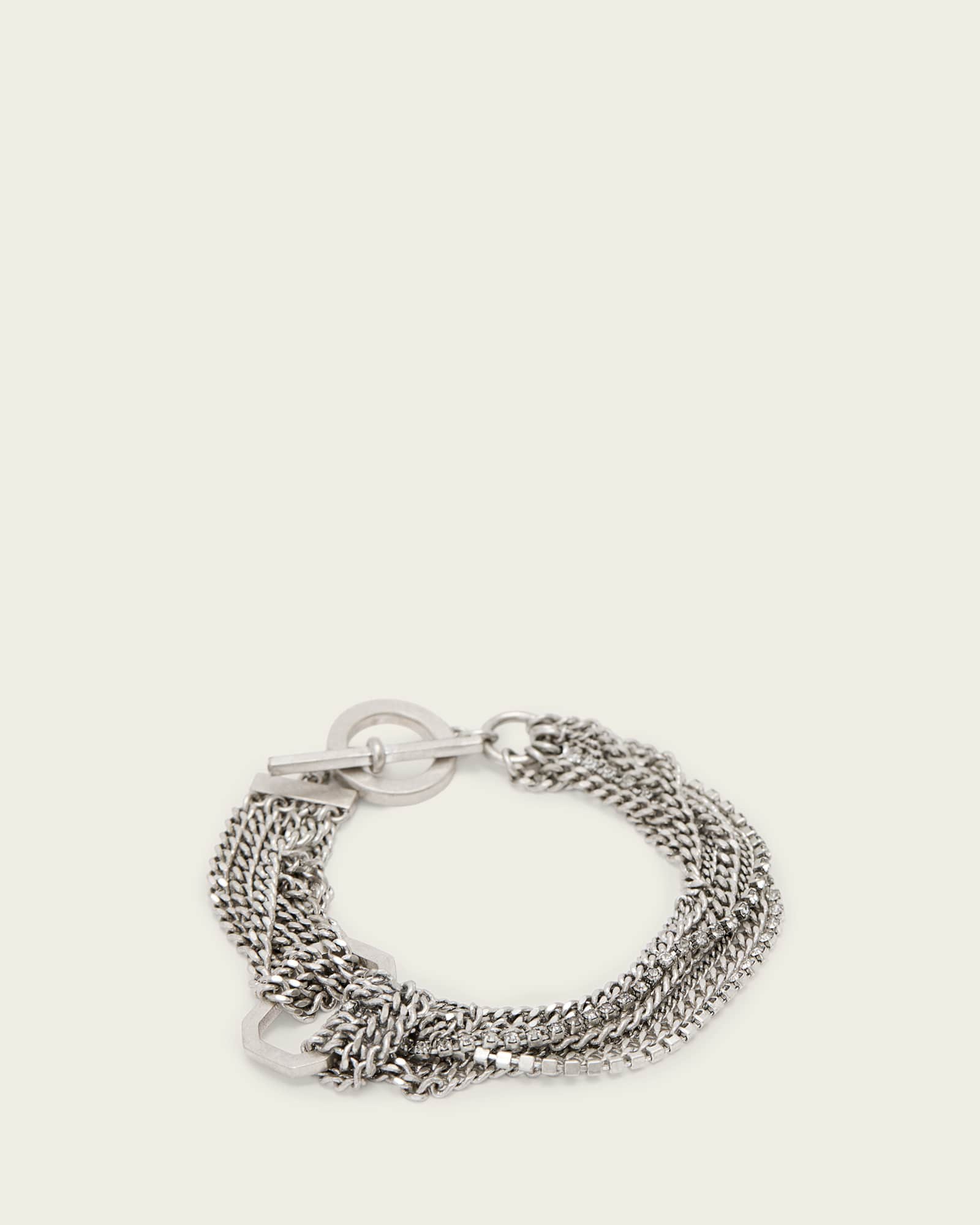 April T-Bar Bracelet WARM SILVER | ALLSAINTS US