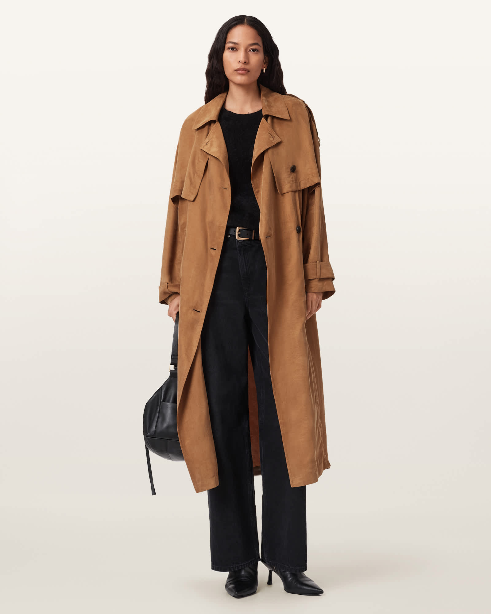 Linnie Relaxed Fit Trench Coat CARAMEL CAFE BROWN | ALLSAINTS US