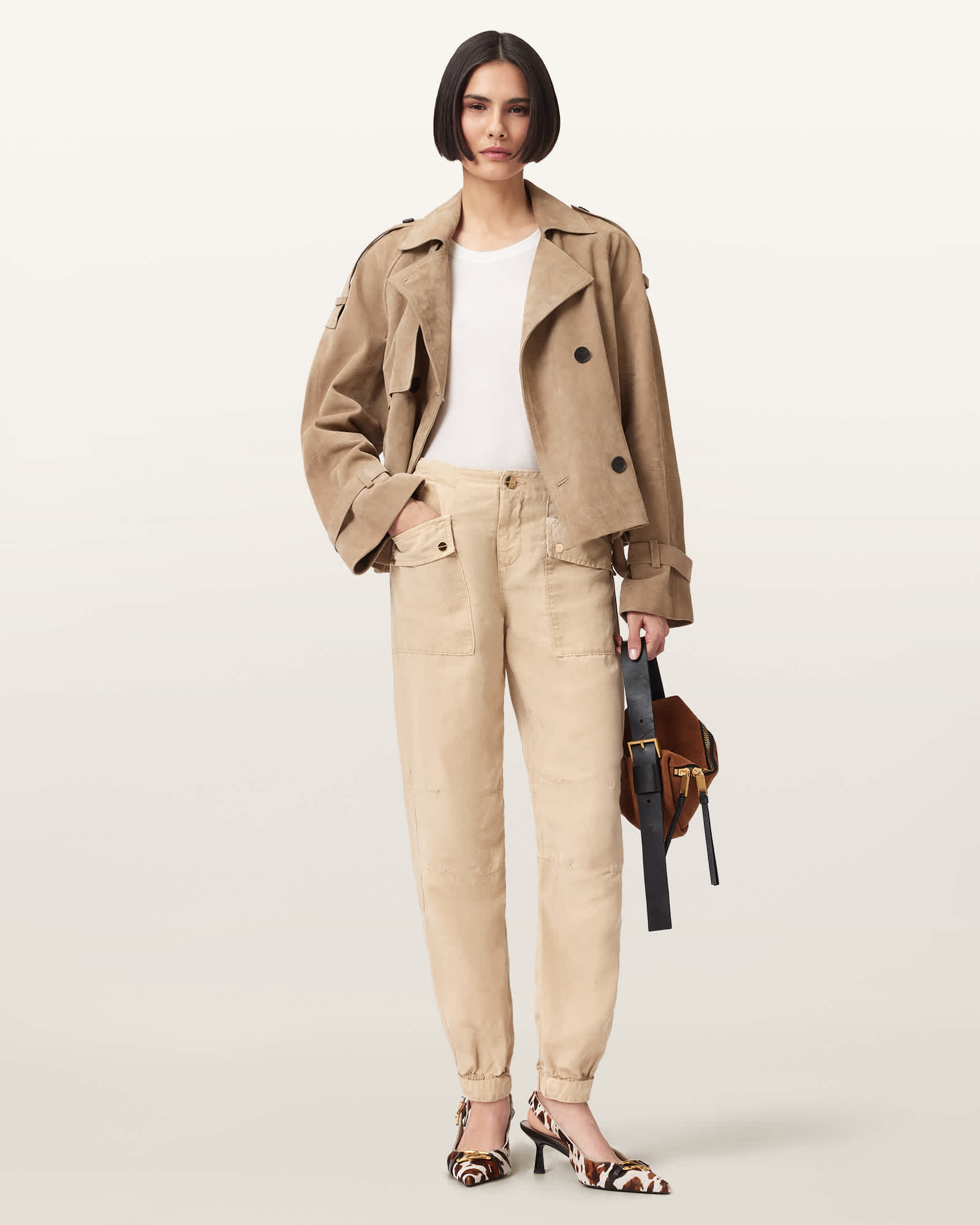 Val Cargo Linen Blend Trousers
