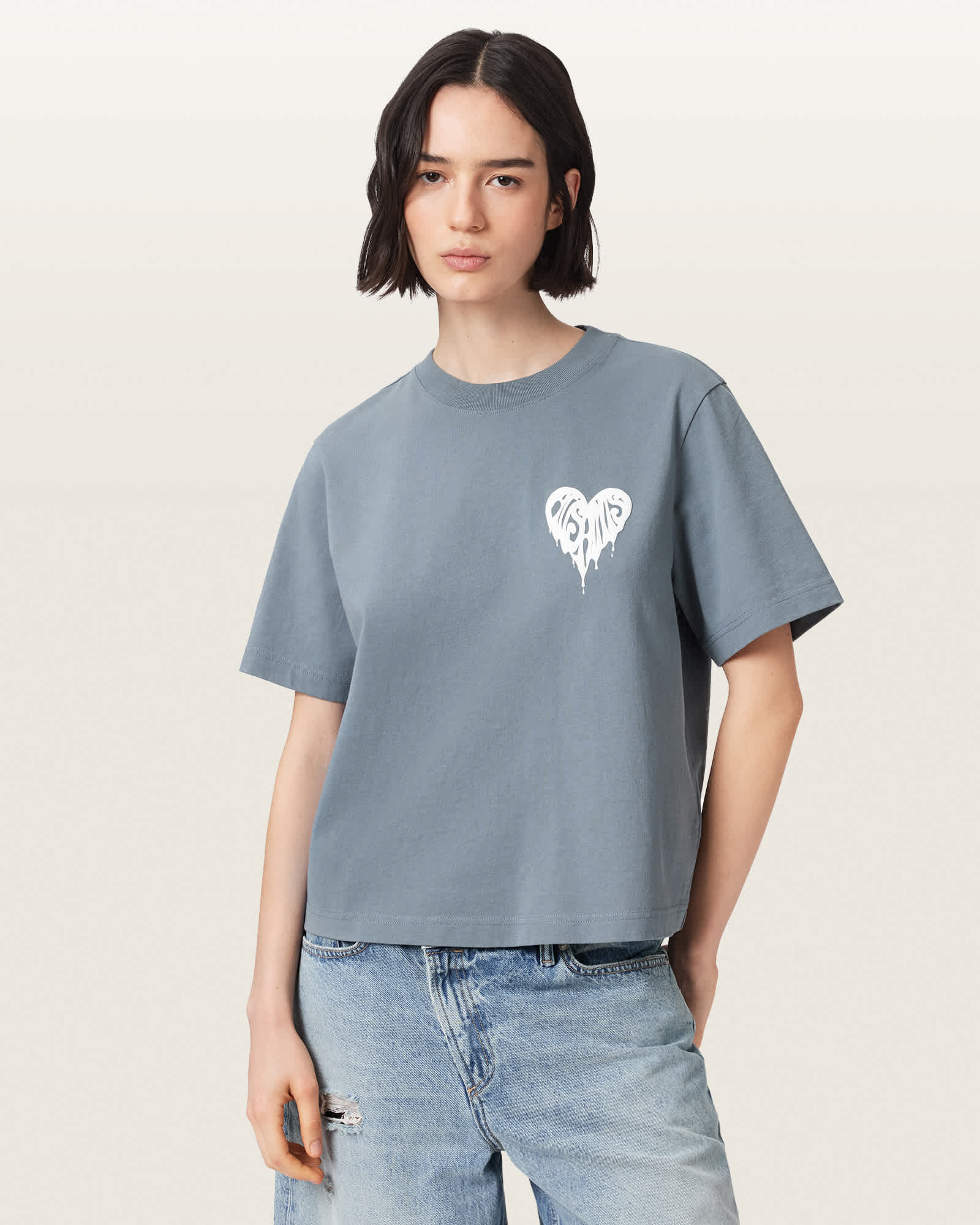 Lisa Trip Graphic Boxy T-Shirt LUNAR BLUE | ALLSAINTS