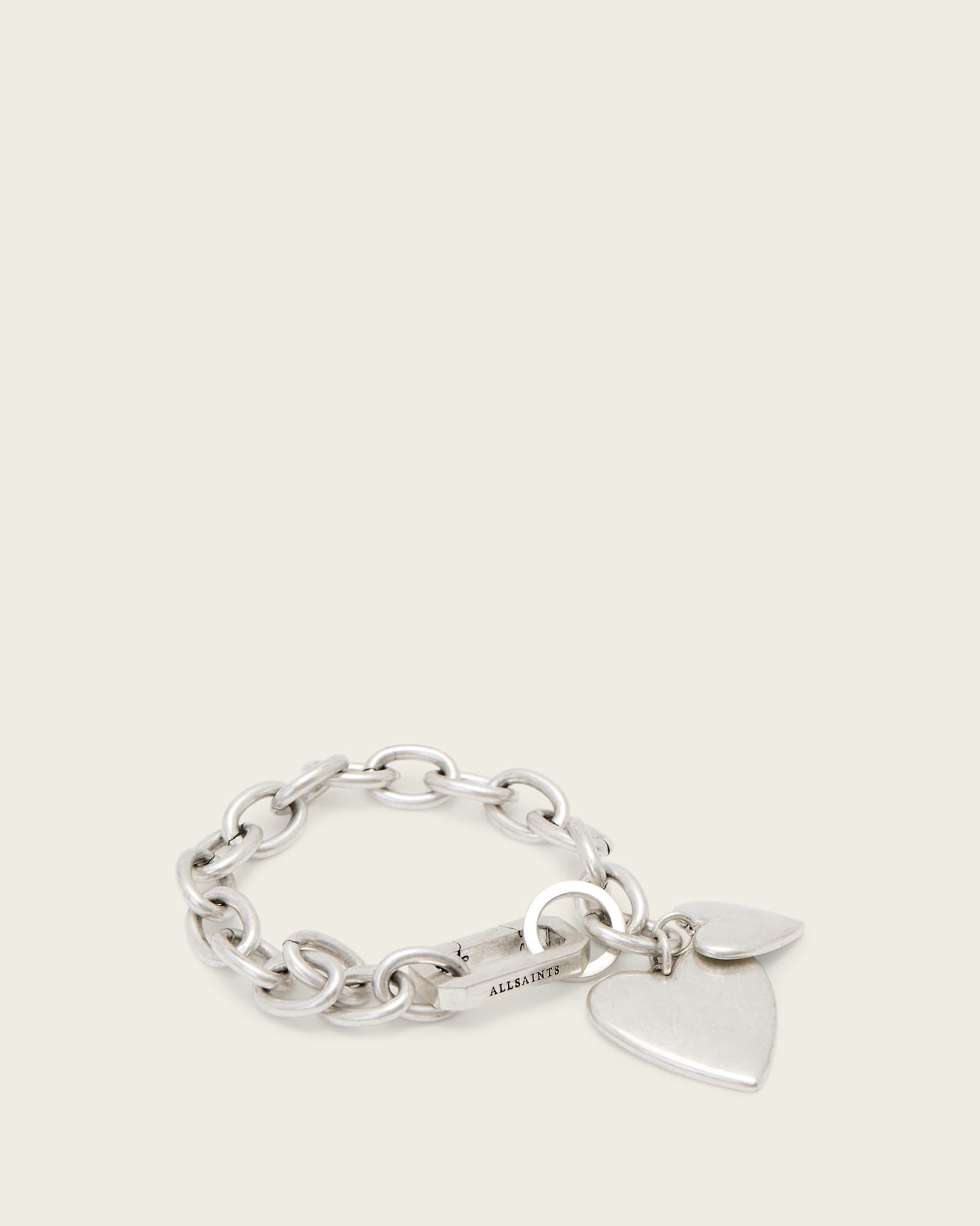 Lia Heart Bracelet WARM SILVER | ALLSAINTS US