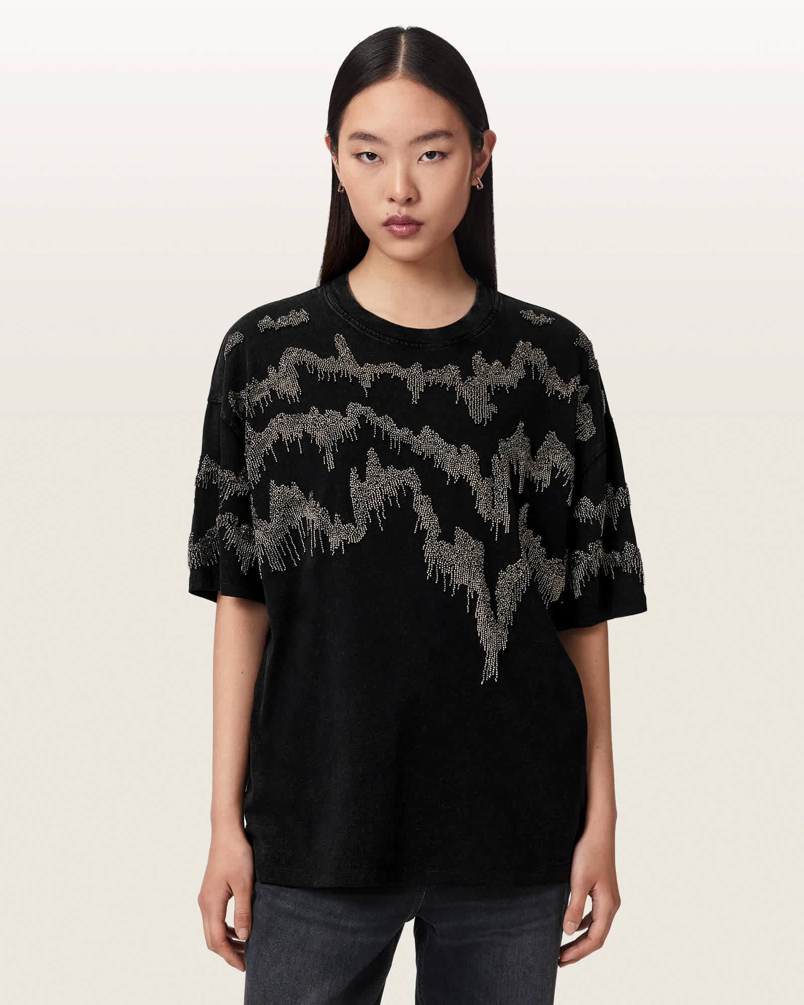 Maia Etta Oversized Embellished T-Shirt