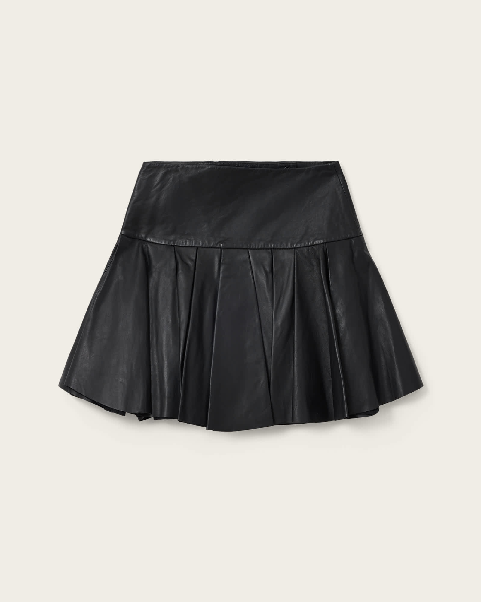 Irina Leather Mini Skirt Black | ALLSAINTS US