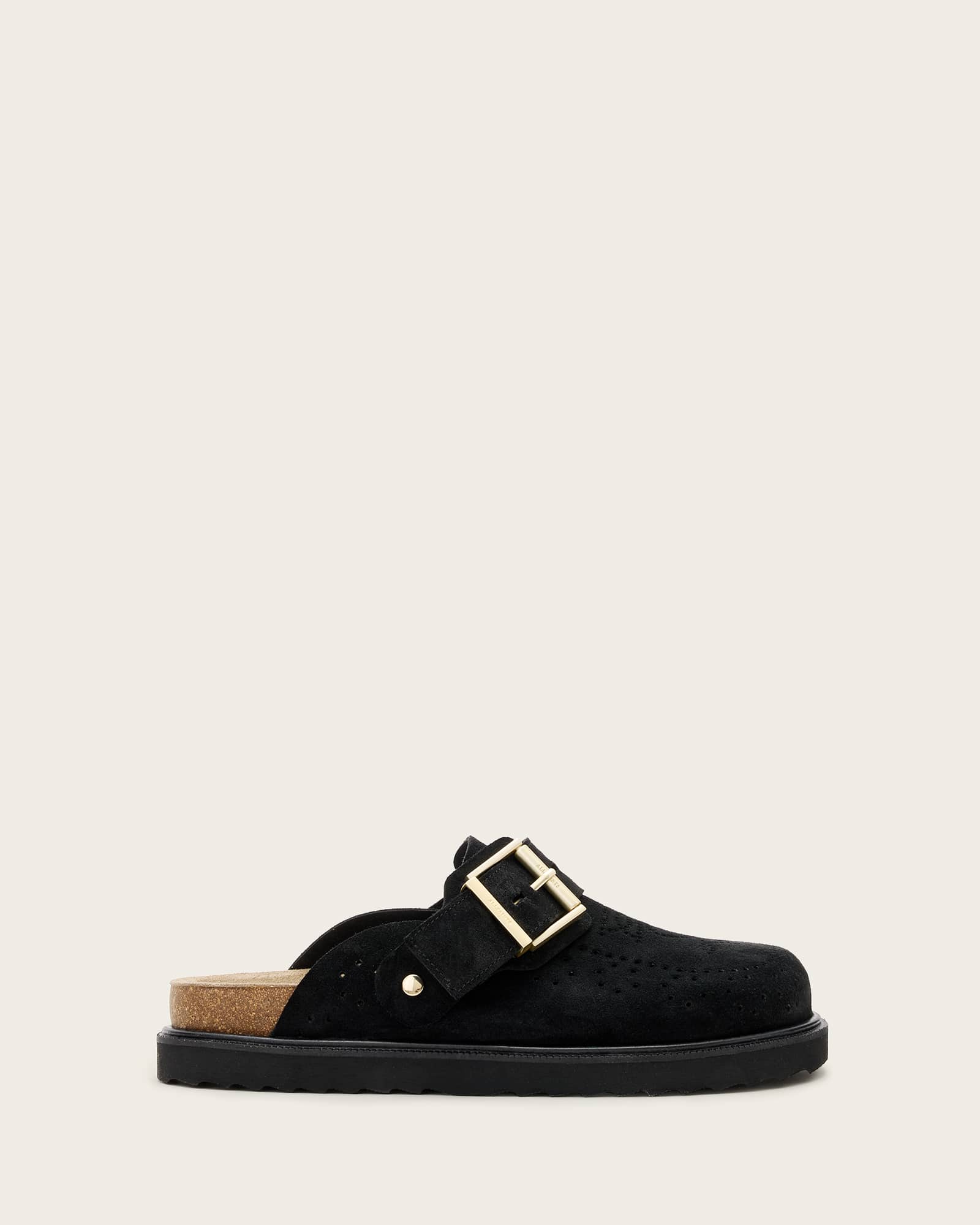 Skye Suede Mules Black | ALLSAINTS