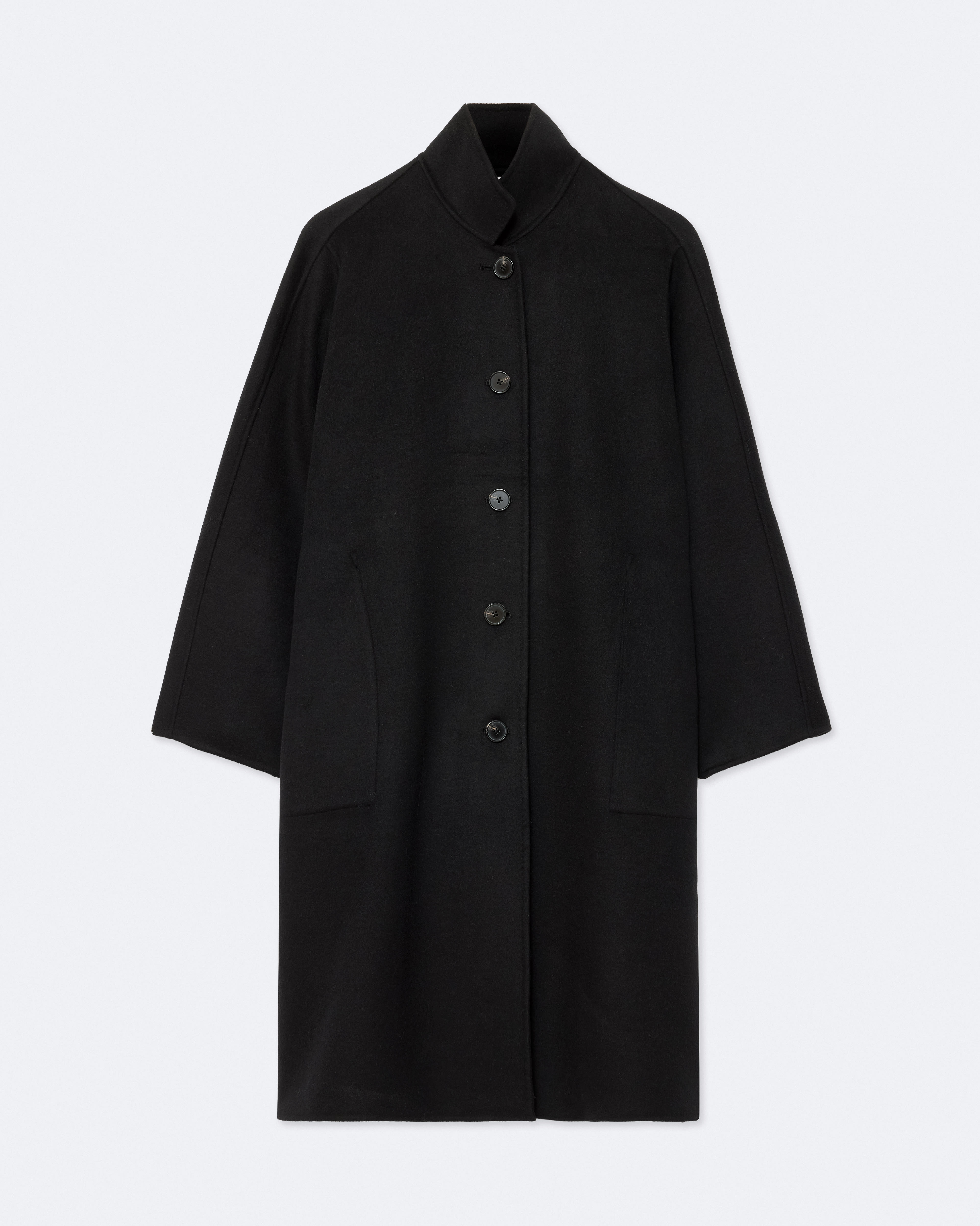 Effie Wool-Blend Cocoon Coat Black | ALLSAINTS US
