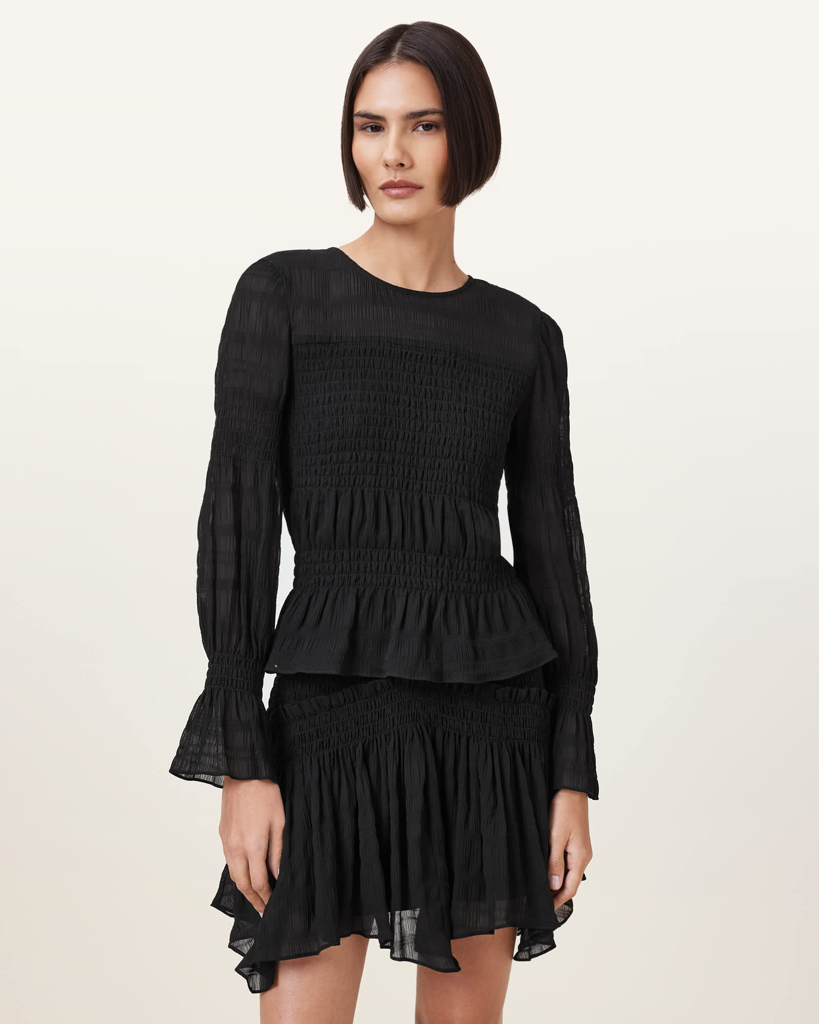 Allsaints Pamela Flared Long Sleeve Top