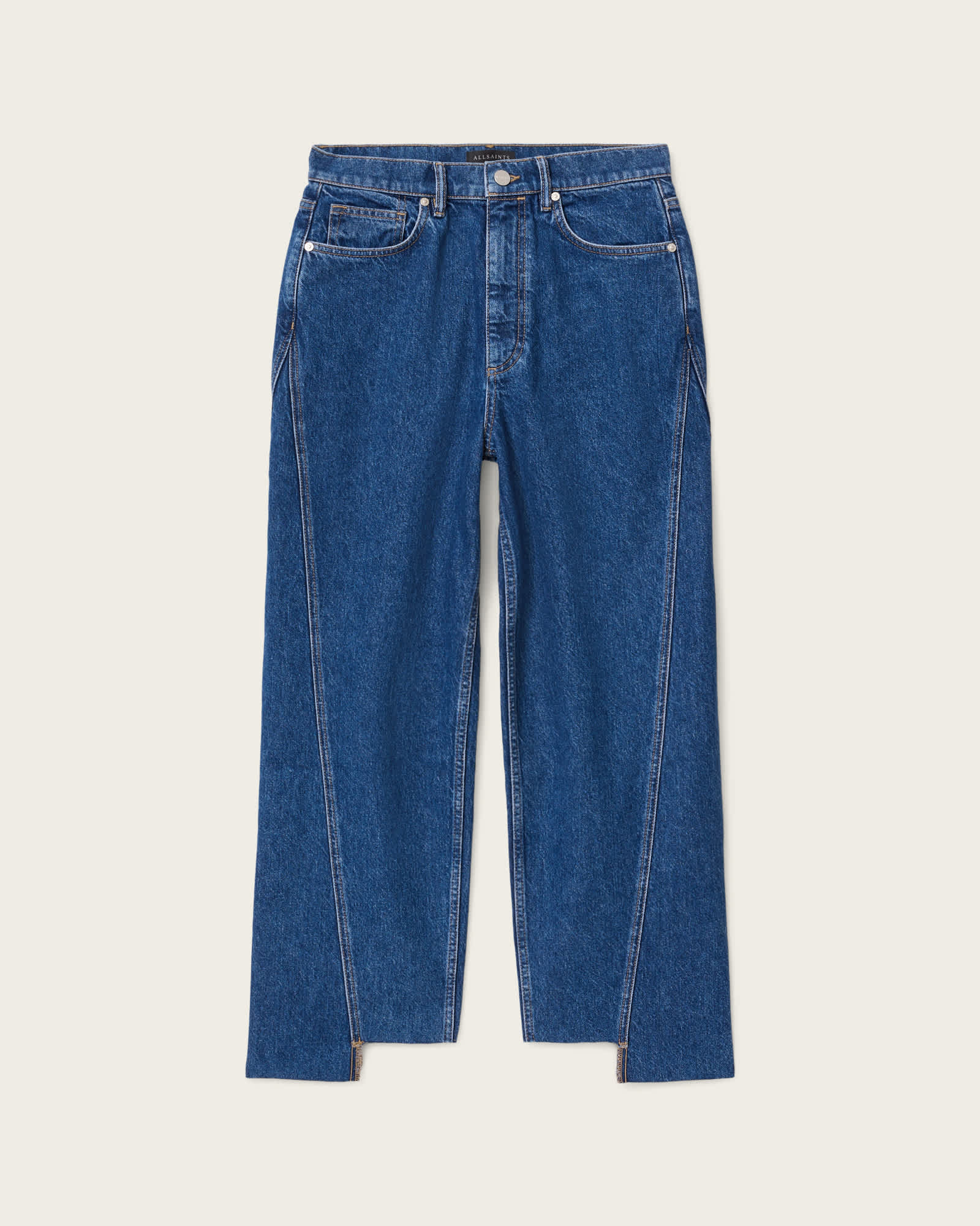 Fox Loose Fit Denim Jeans Dark Indigo | ALLSAINTS Canada