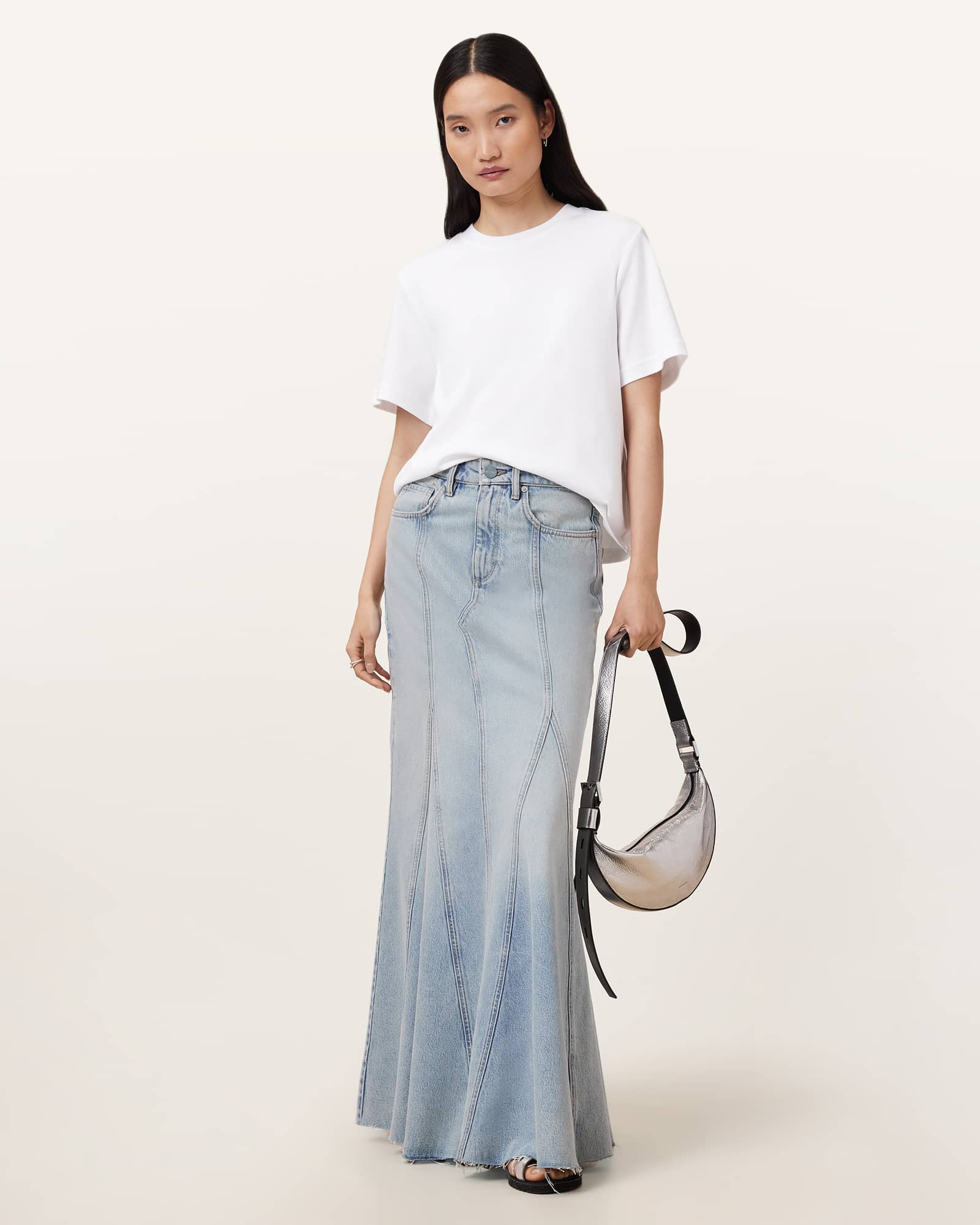 スカート musinsastandardwoman Women's Denim Maxi Skirt Medium Indigo MUSINSA | MUSINSA STANDARD WOMAN Women's Denim Mini Skirt