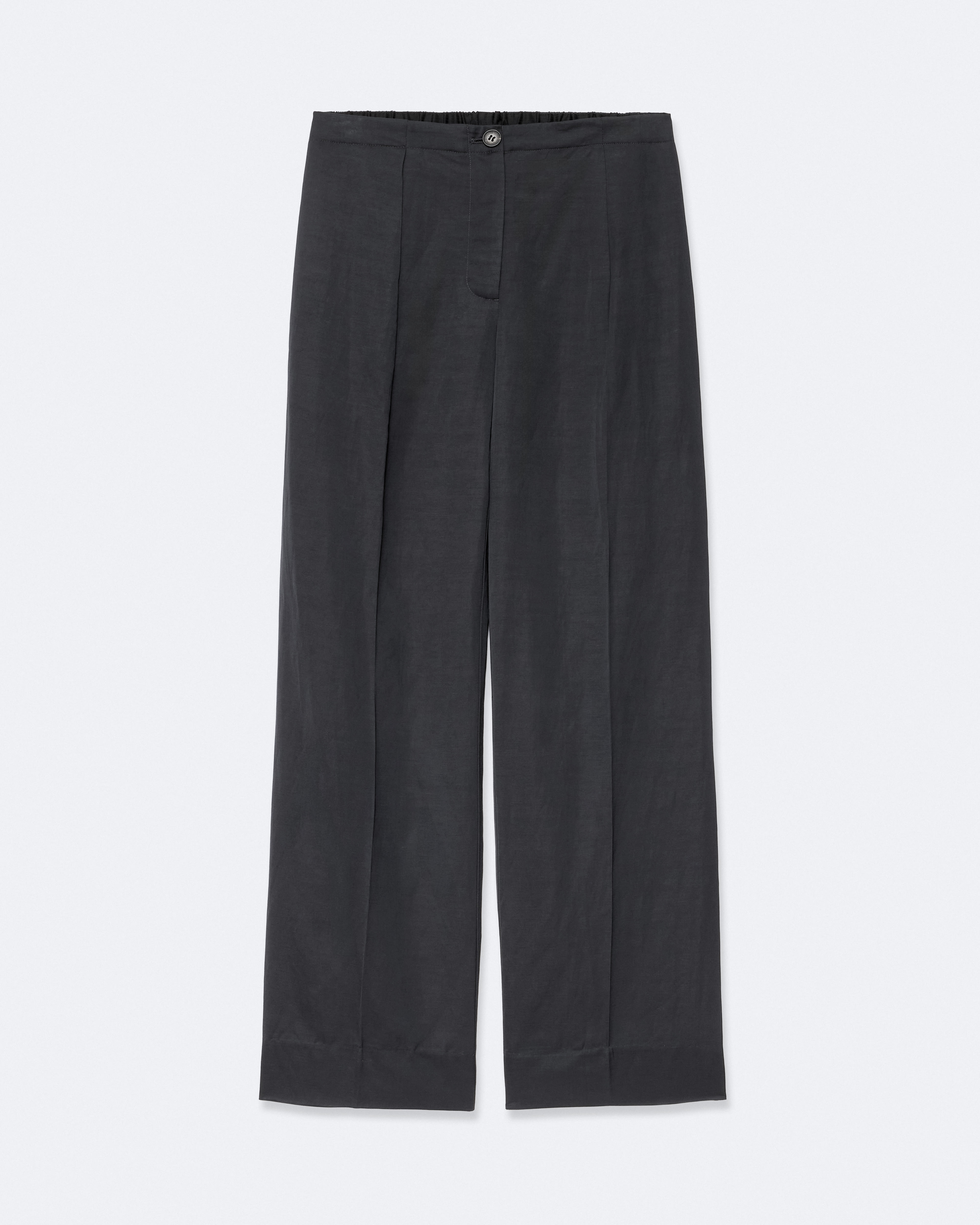 Leonie Mid-Rise Satin Wide-Leg Pants Ink Blue | ALLSAINTS US