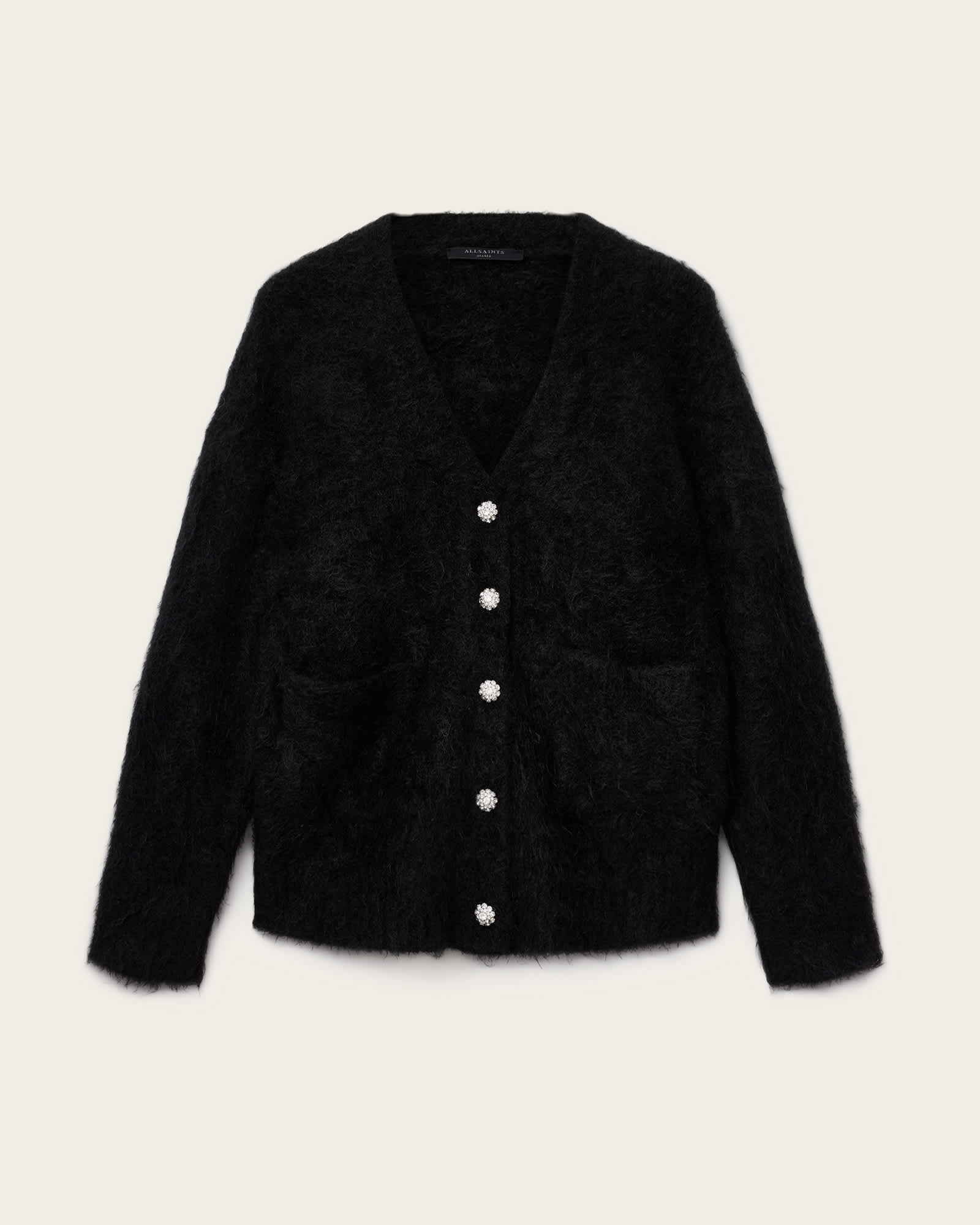 Rubi Embellished Cardigan Black | ALLSAINTS US