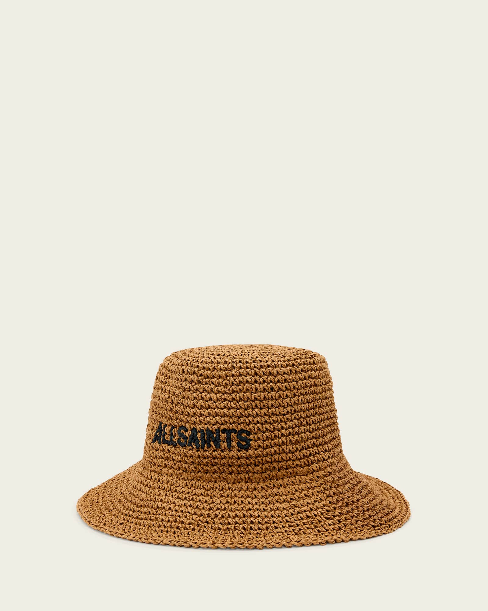Eli Straw Bucket Hat COGNAC BROWN | ALLSAINTS Canada