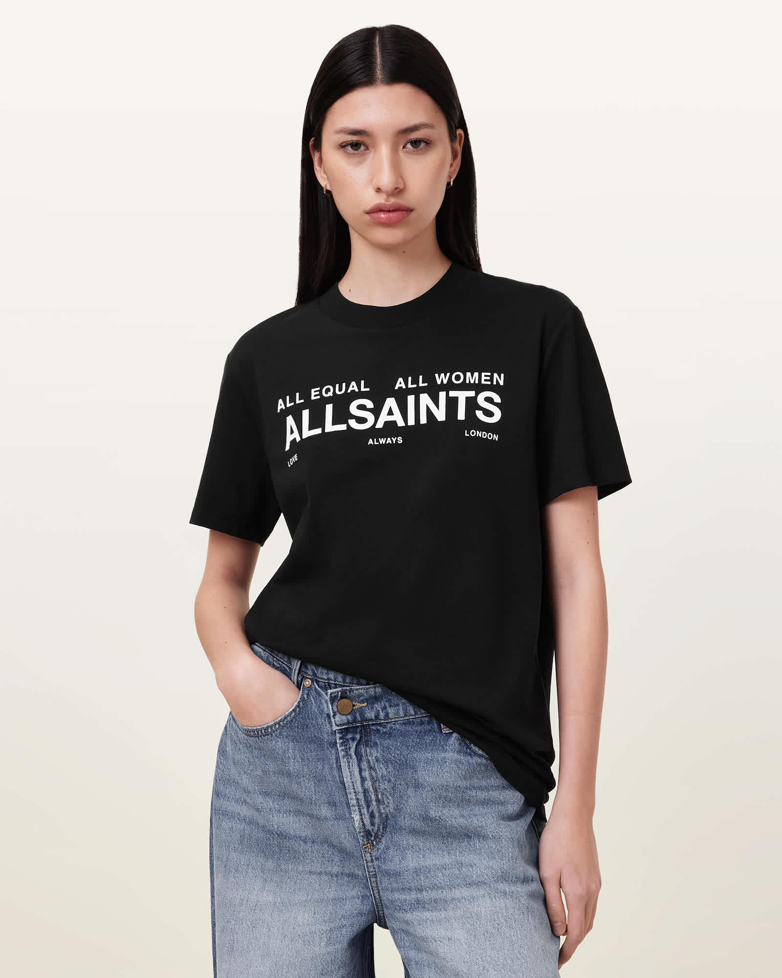 International Women's Day T-Shirt Black | ALLSAINTS