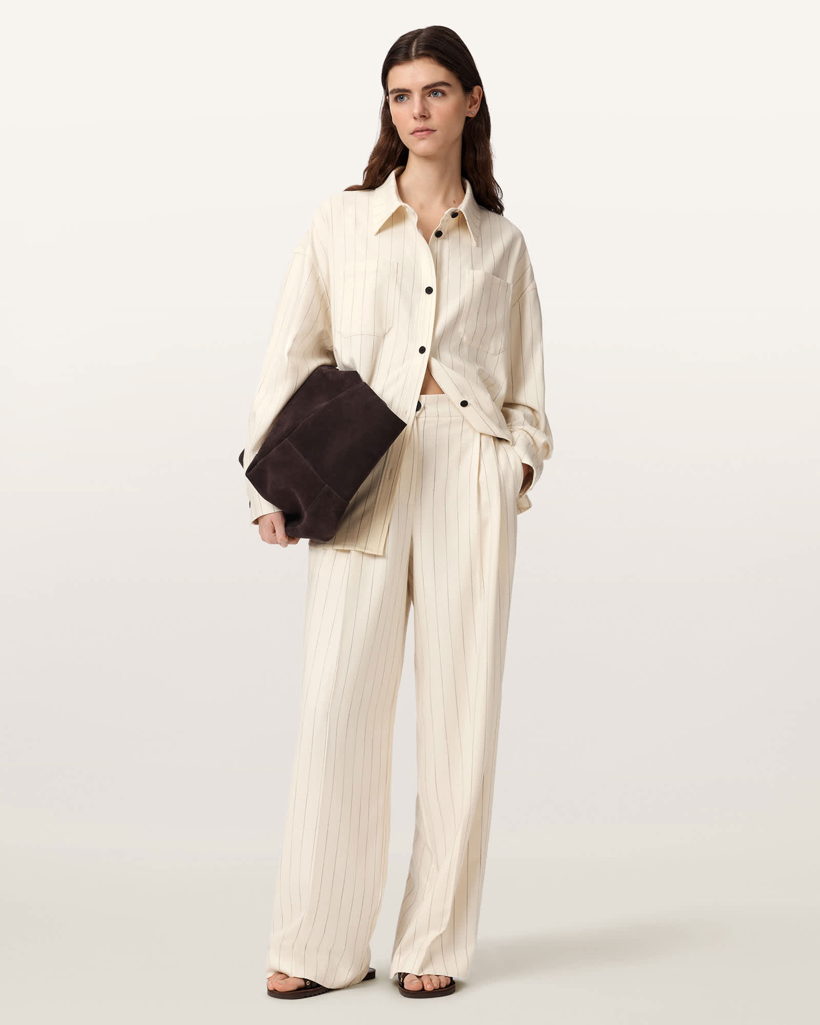 Olga Wide Leg Pleated Pants