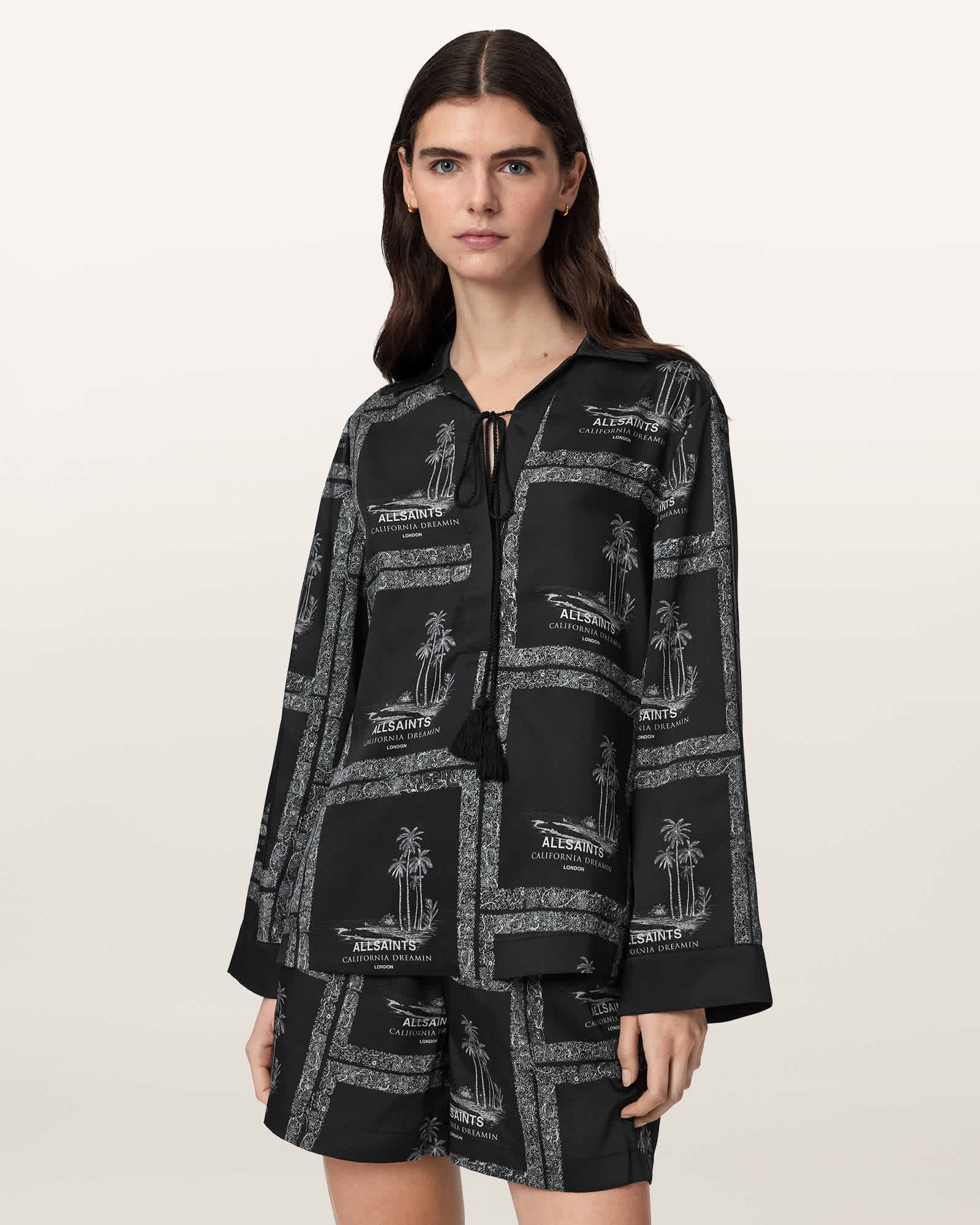 Lettie Pleated Long Sleeve Shirt