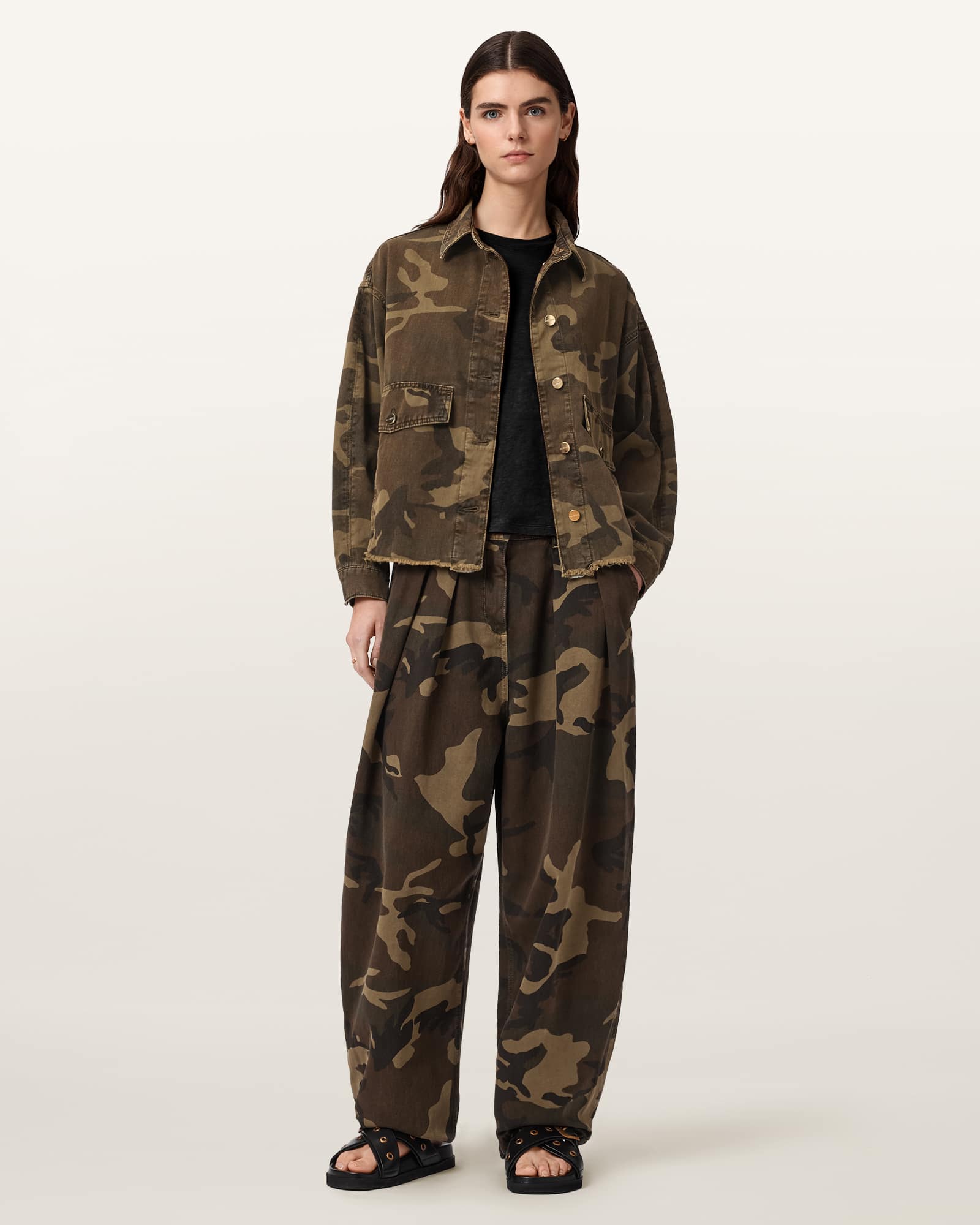 Hettie Oversized Camo Shacket