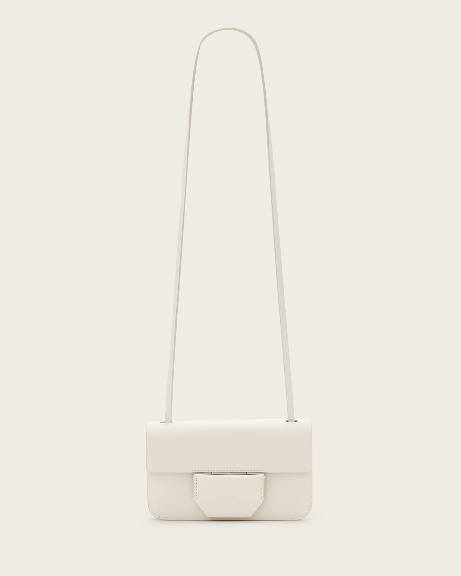Ann Leather Crossbody Wallet Bag BIRCH WHITE | ALLSAINTS
