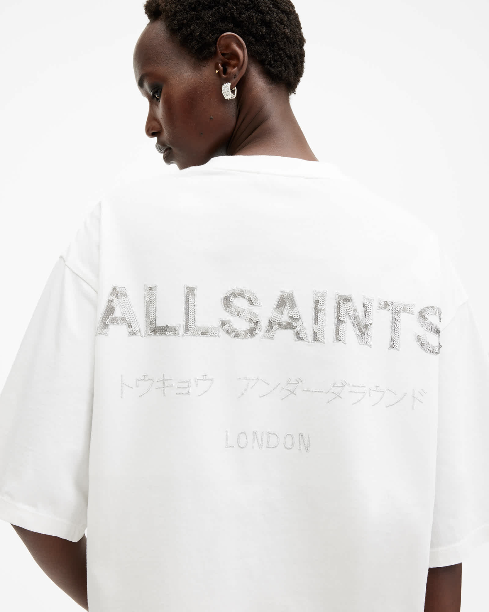 ★ALLSAINTS★ Amelie satin tee W032PC5 AllSaints Women's Amelie Satin Tee, Black at Amazon Women's