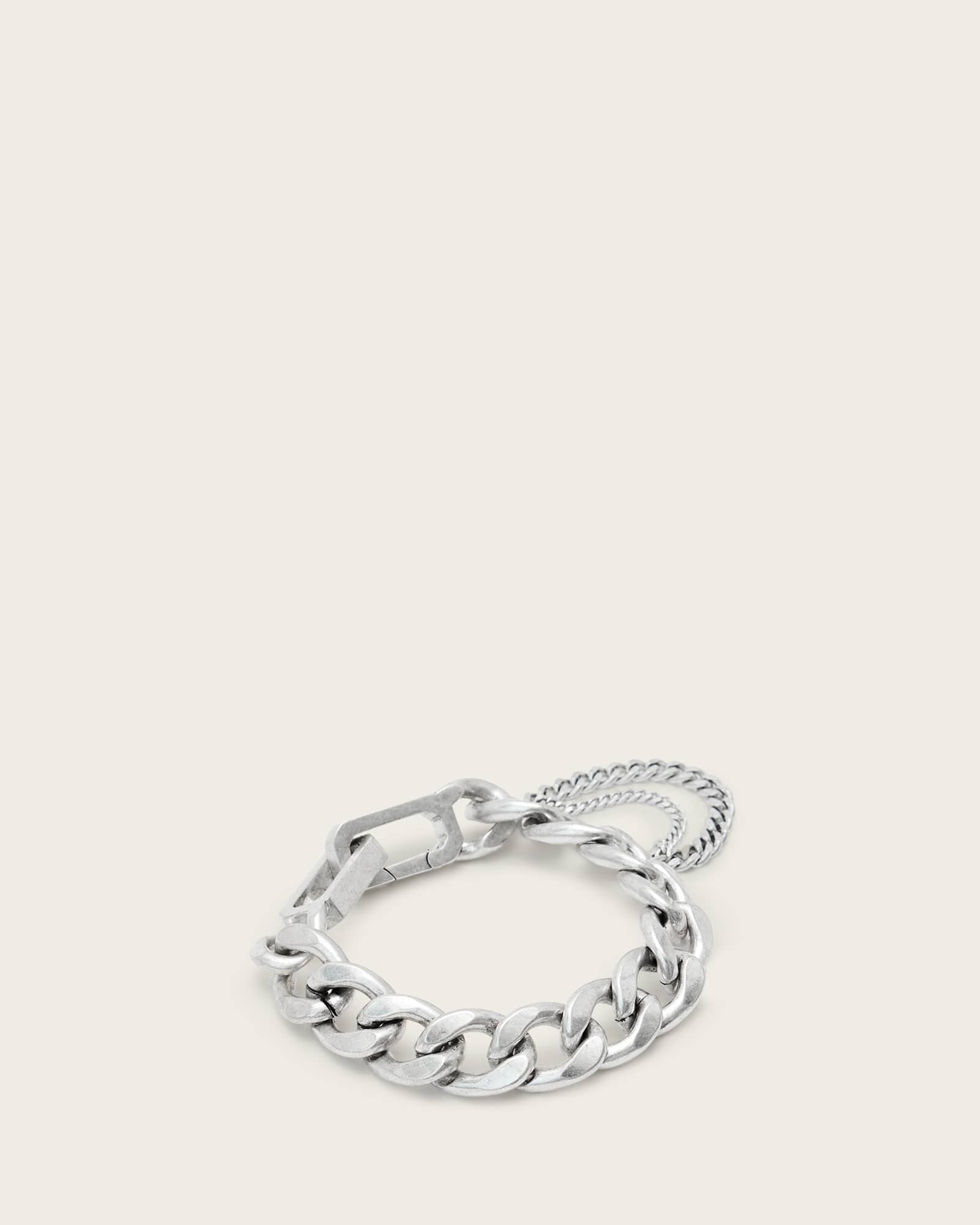 Ella Hexagon Chain Bracelet WARM SILVER | ALLSAINTS US