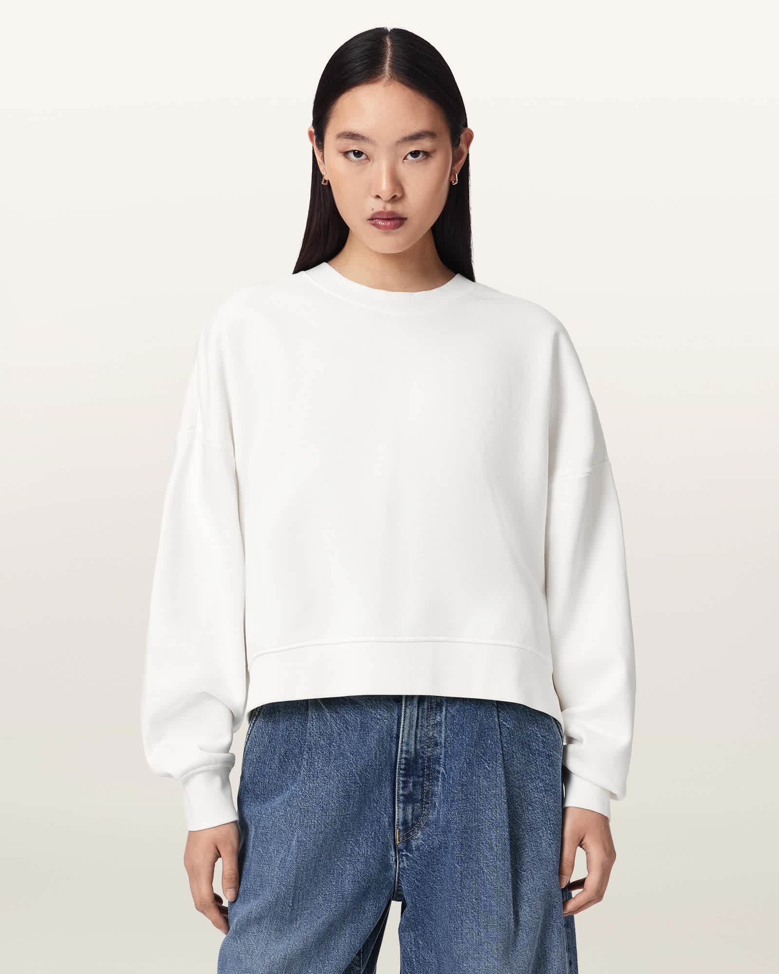Esme Lila Oversized Long Sleeve Sweatshirt