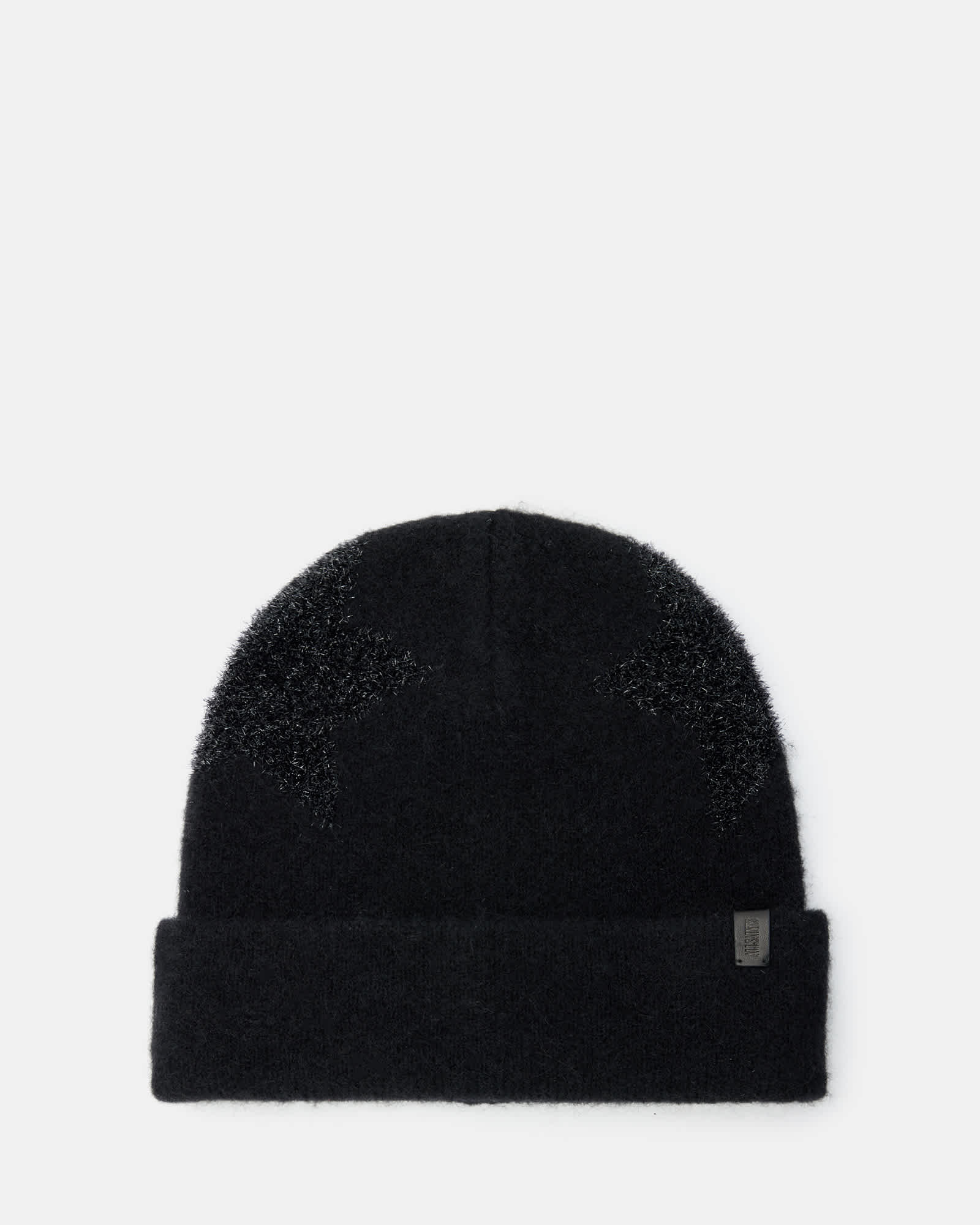Star Tinsel Metallic Beanie Black | ALLSAINTS US