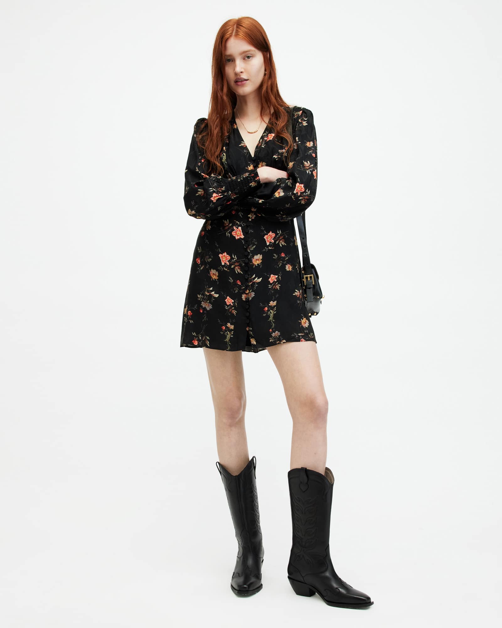 amina mini dress Amina Polka Dot Halter Mini Dress