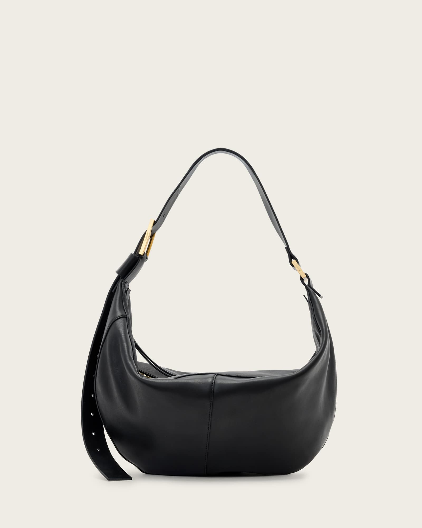 Allsaints Luna Slouchy Leather Shoulder Bag,