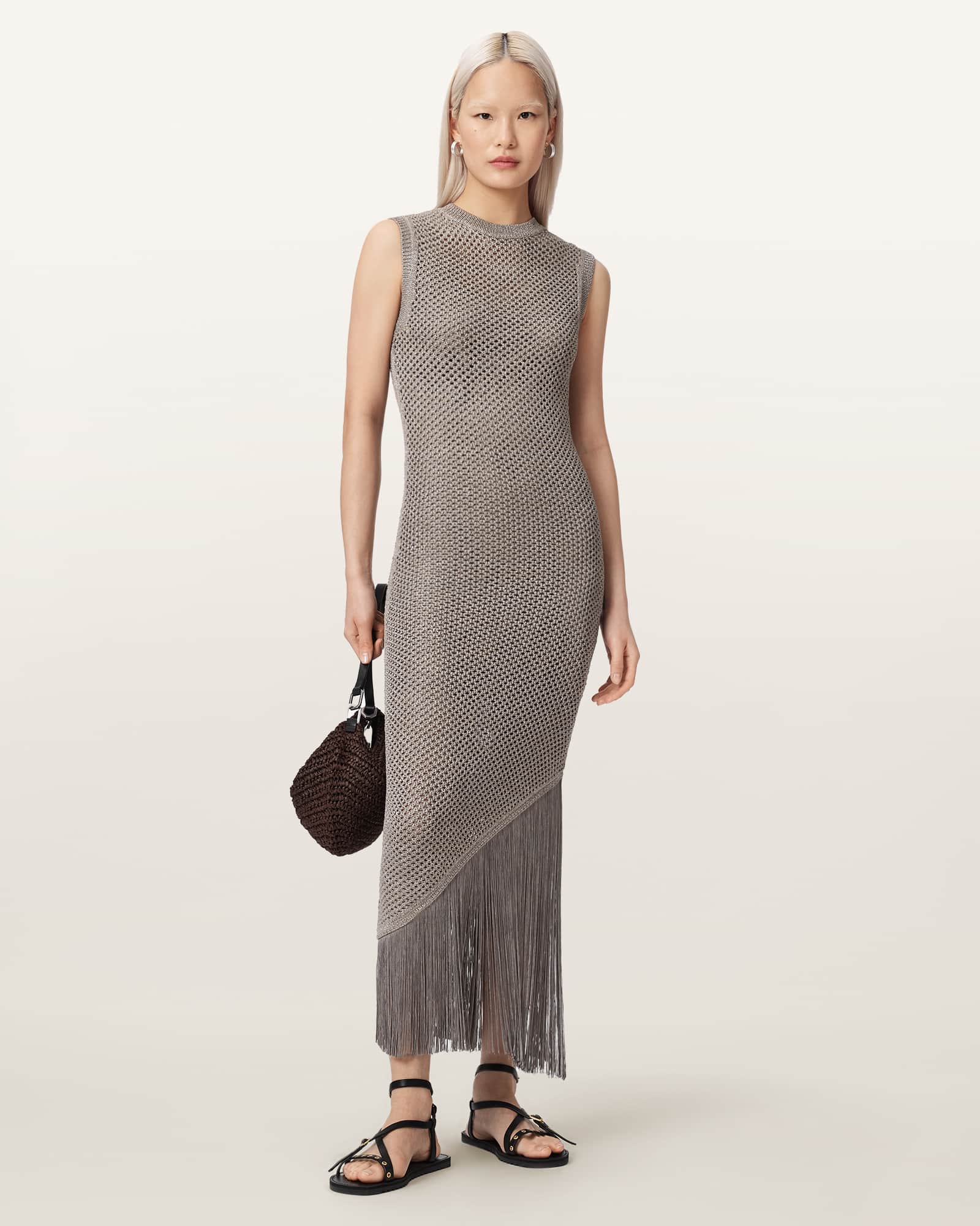 Allsaints Jessie Maxi Dress - Grey
