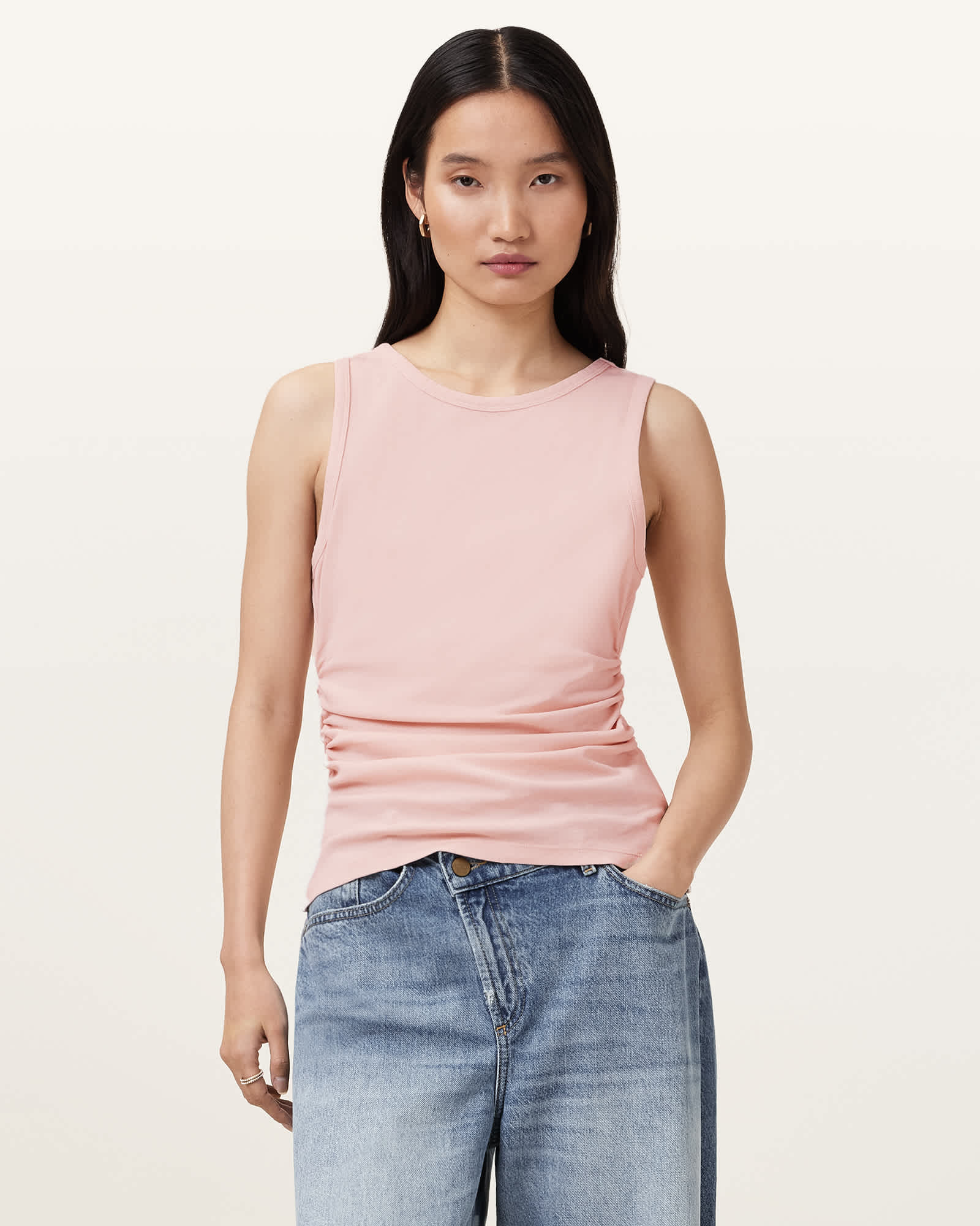 stina / type K boat neck/brown pink