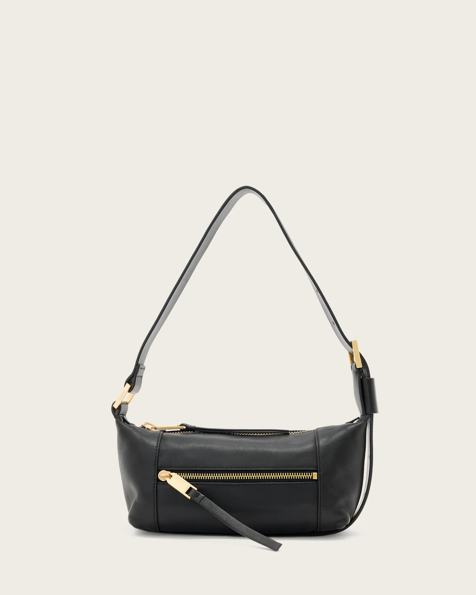 Vega Leather Mini Bag Black | ALLSAINTS US