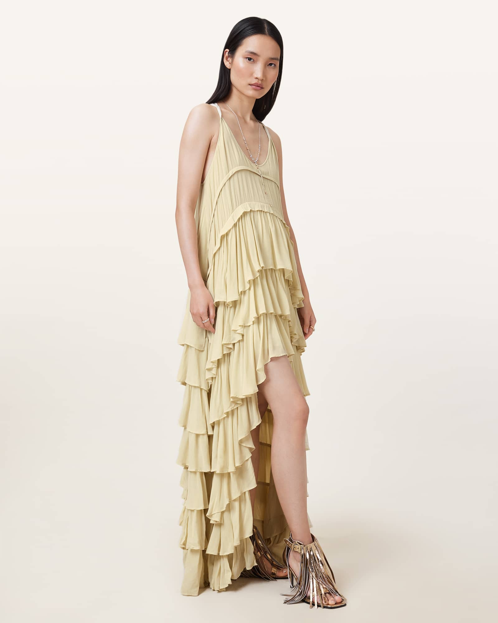Trench docking tiered dress – Riu