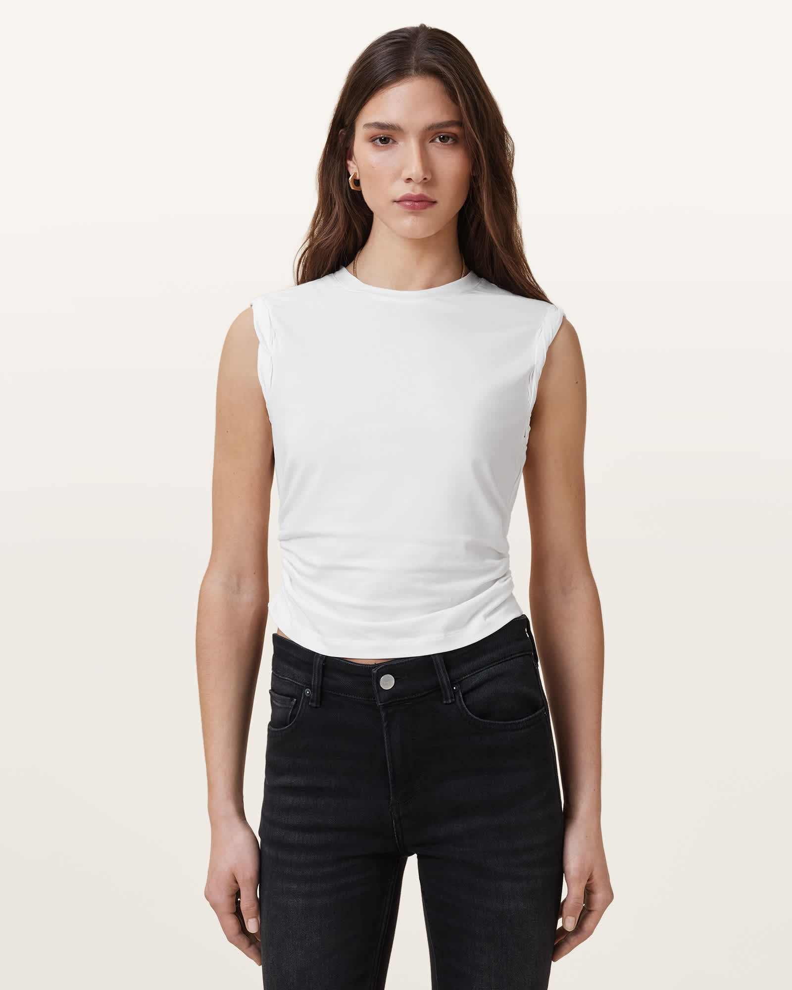 オールセインツ AllSaints Katarina Tank レディース シャツ トップス Optic White オールセインツ レディース Tシャツ トップス AllSaints