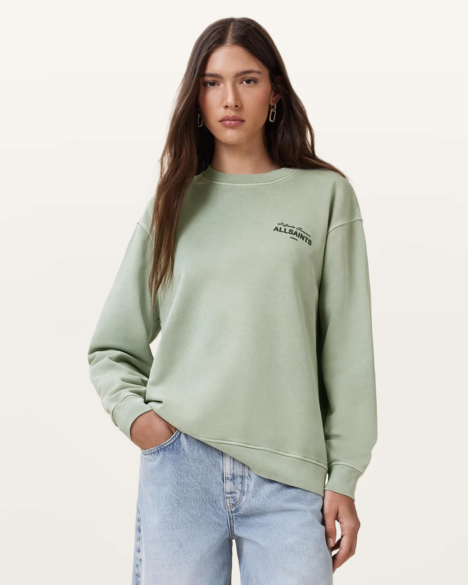 Etta Soleil Oversized Sweatshirt ABBEY STONE GREEN Etta Soleil Oversized Sweatshirt ABBEY STONE GREEN