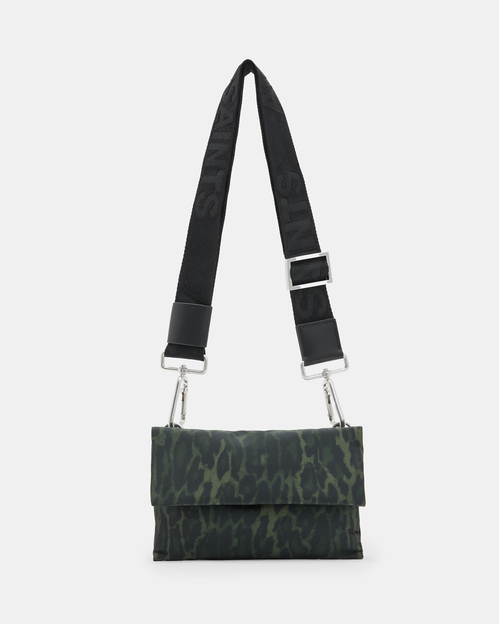 Ezra Crossbody Bag LEOPARD GREEN | ALLSAINTS US