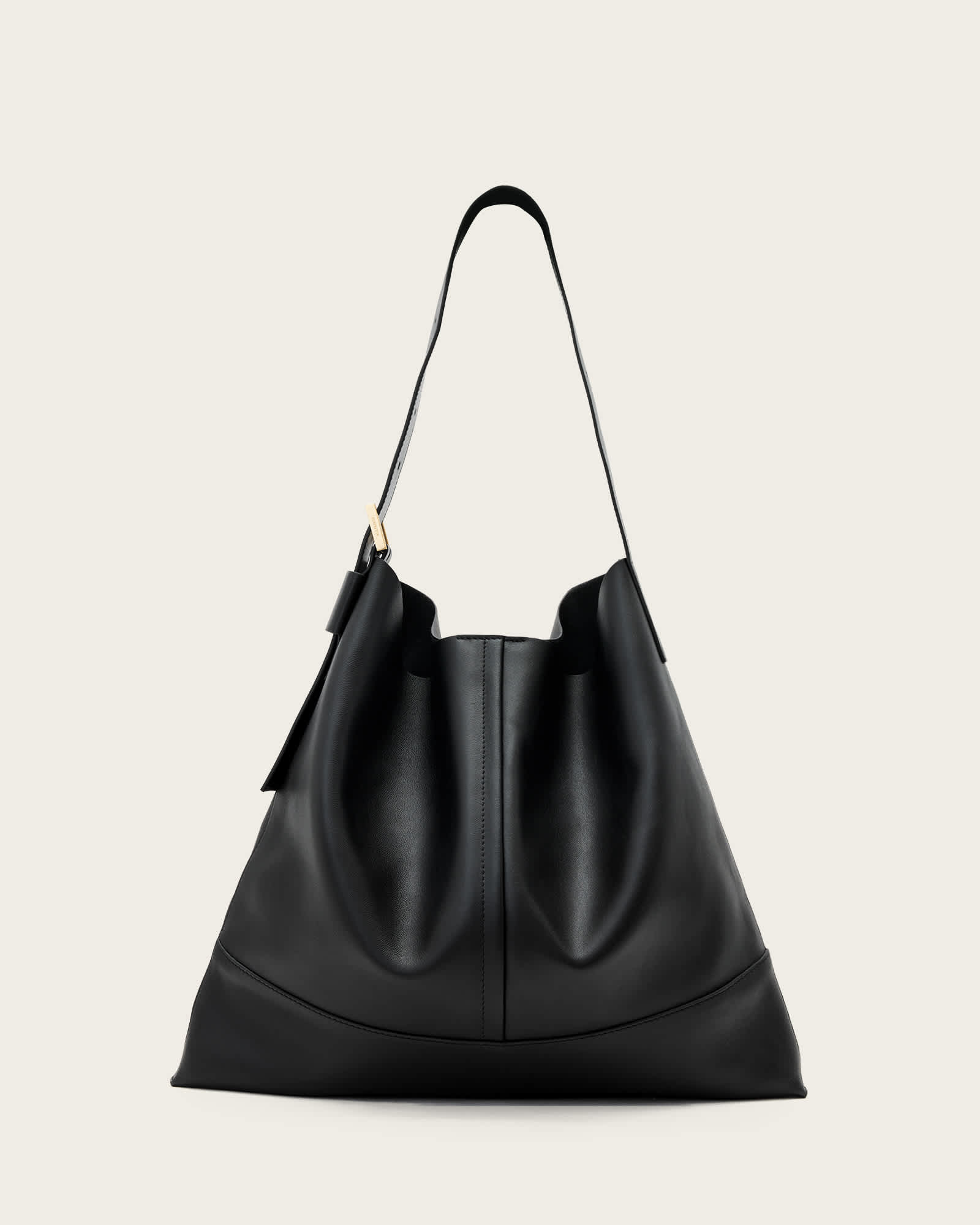 Asha Medium Slouchy Leather Bag Black | ALLSAINTS US