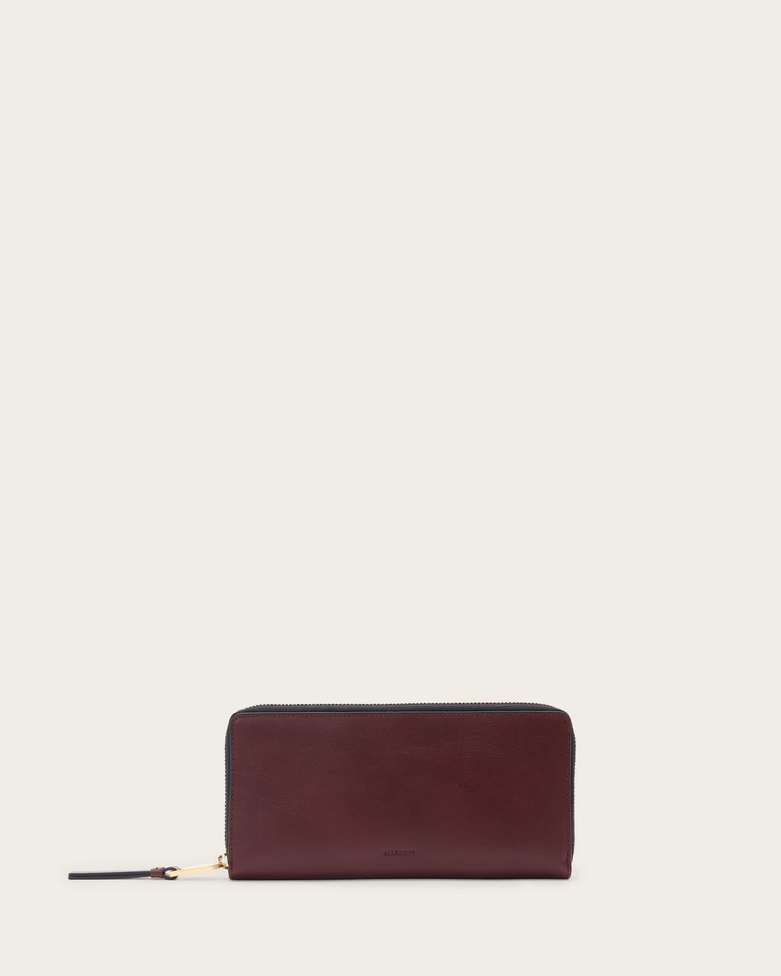 Travel Leather Wallet Dark Red | ALLSAINTS US