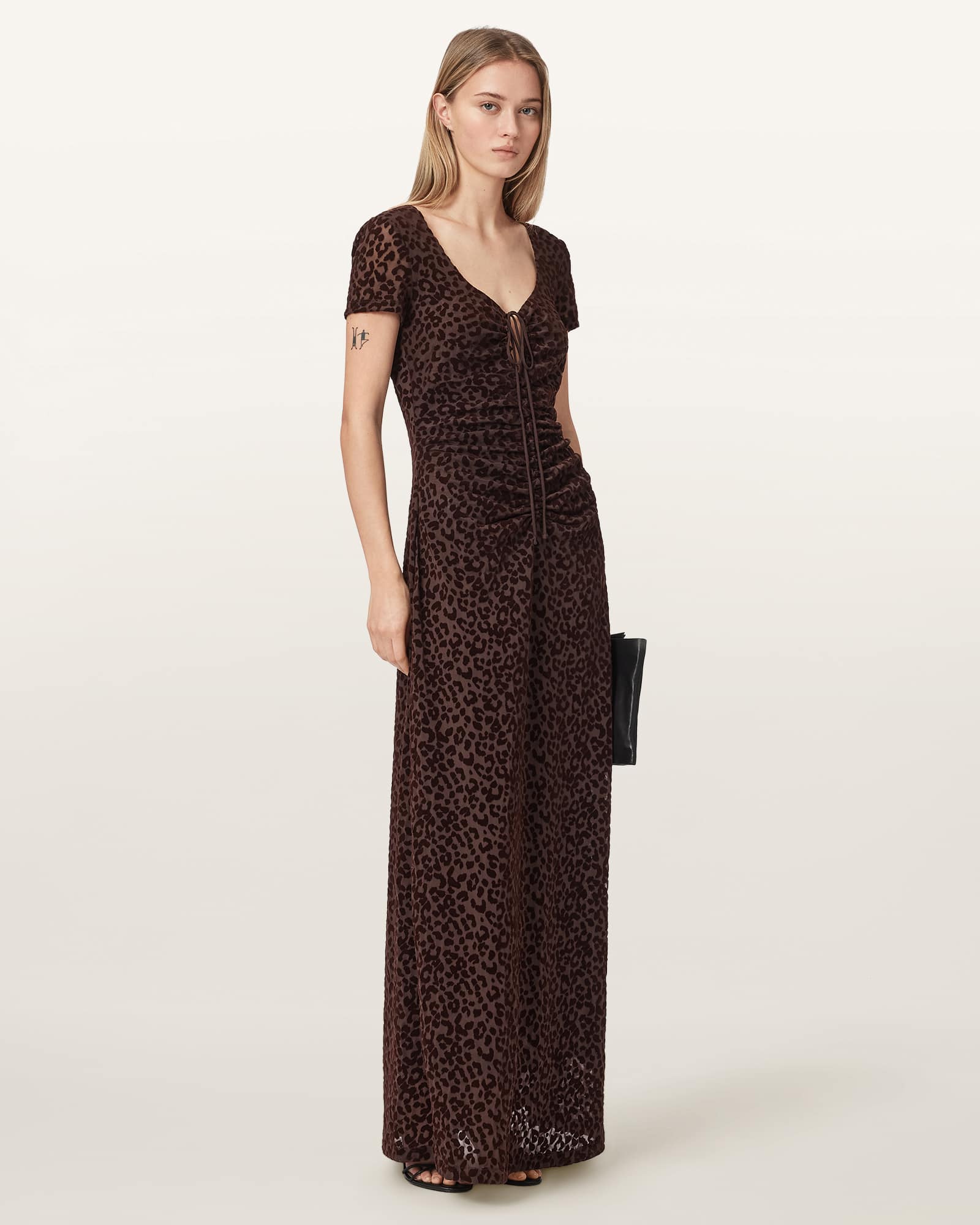Gabby Slim Fit Mesh Maxi Dress