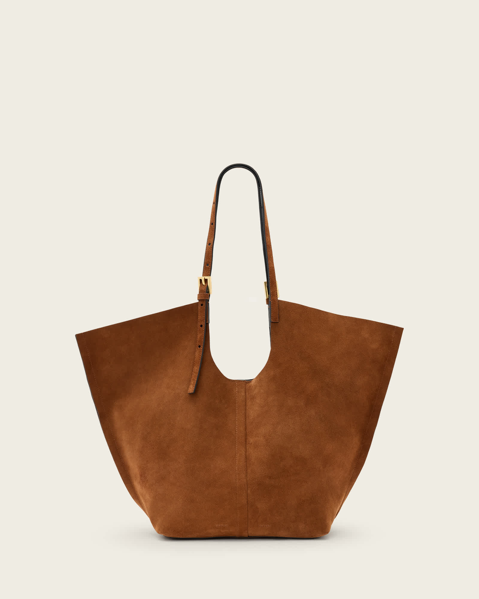 トートバッグ [OVRL] Large Arco suede bag DHgate.com:Womens Genuine Leather Suede Woven Handbag Tote