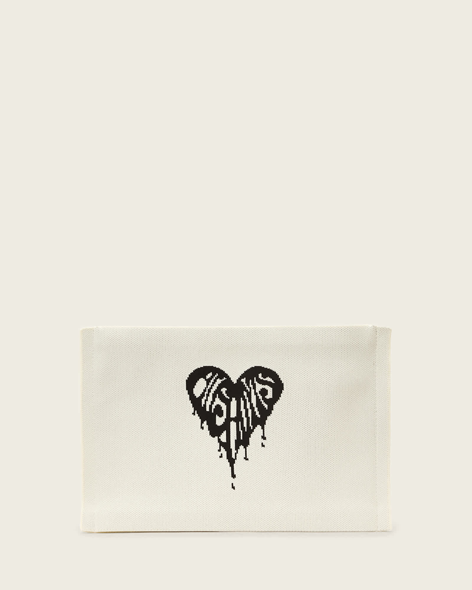Izzy Heart Clutch White | ALLSAINTS US