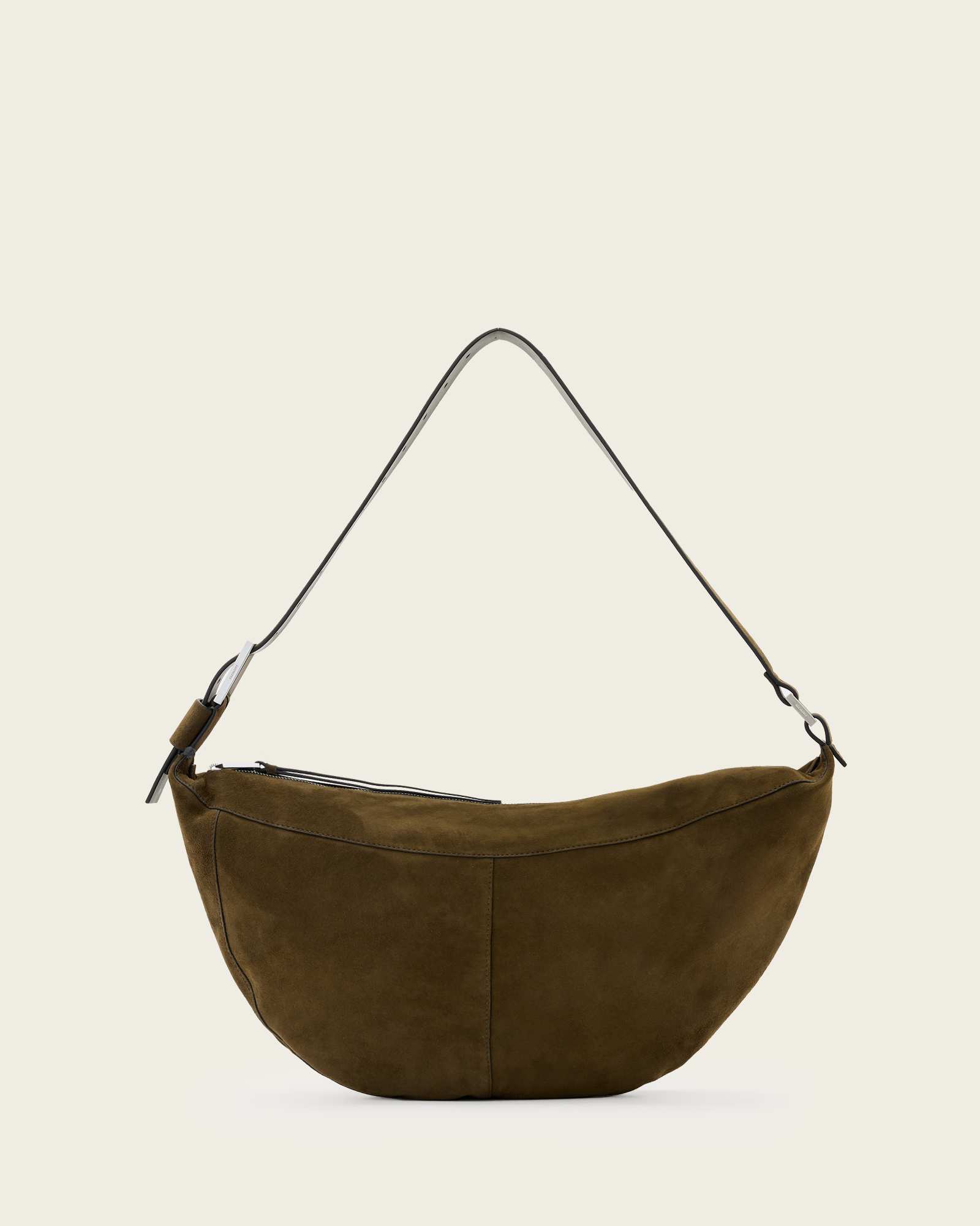 バッグ LUNA Luna Slouchy Suede Shoulder Bag Olive Green | ALLSAINTS US