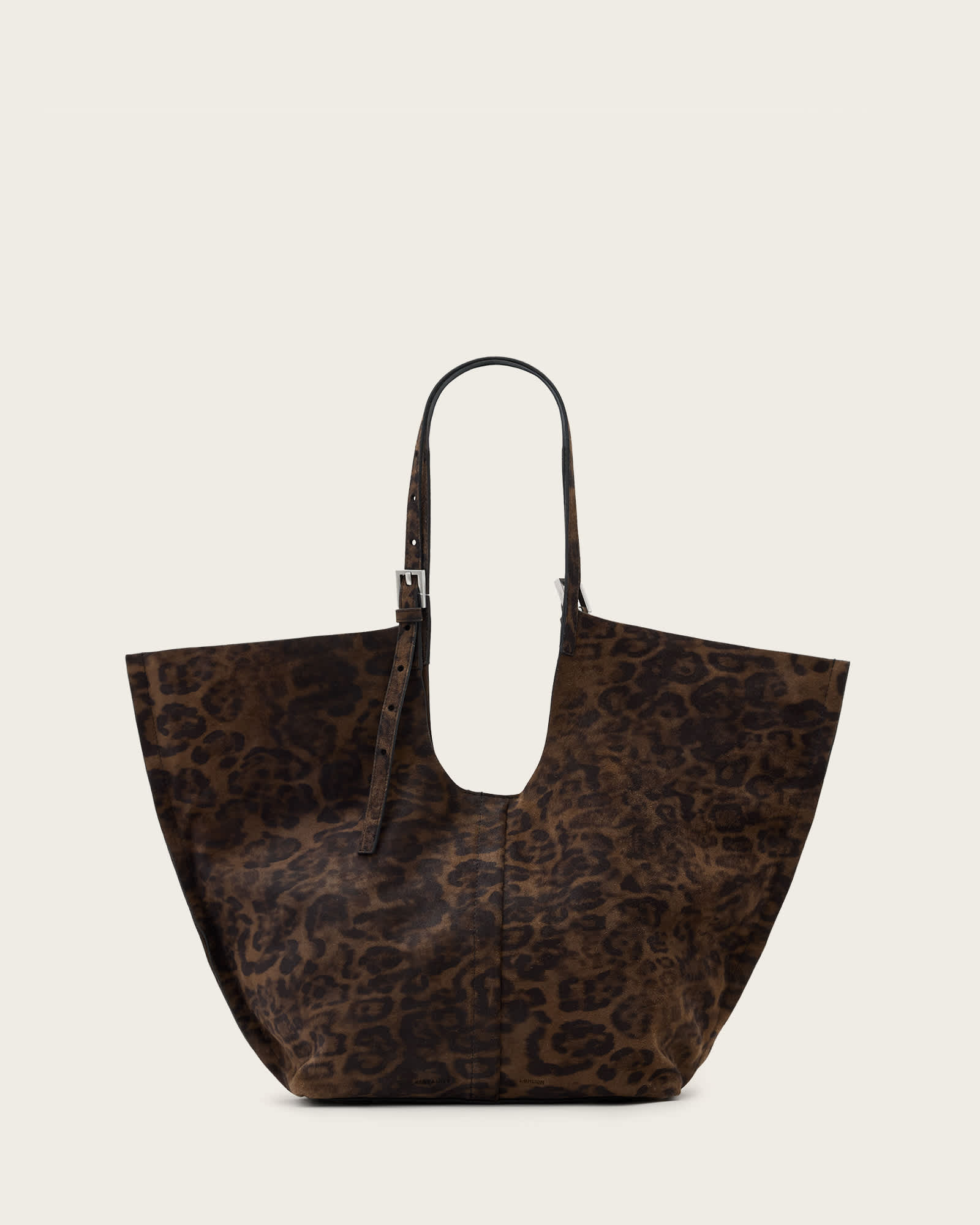 Ara Leopard Print Suede Tote Bag LEOPARD BROWN | ALLSAINTS