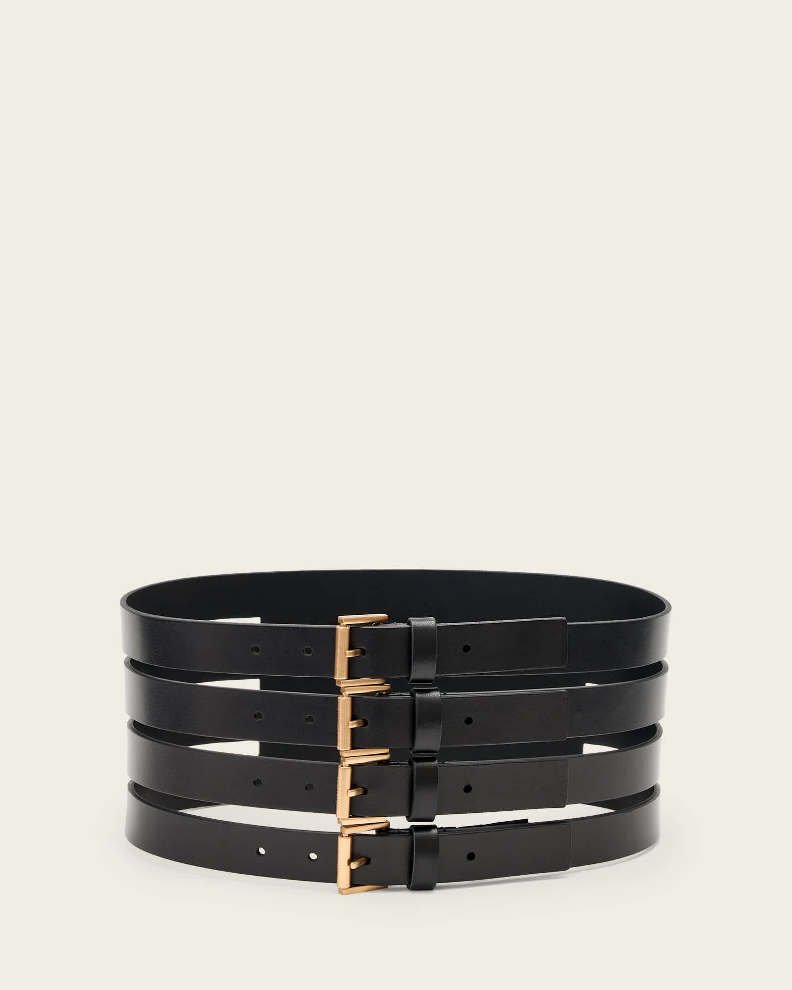 All Saints Gwen Leather Corset Belt Gwen Leather Corset Belt Black | ALLSAINTS US main image 4