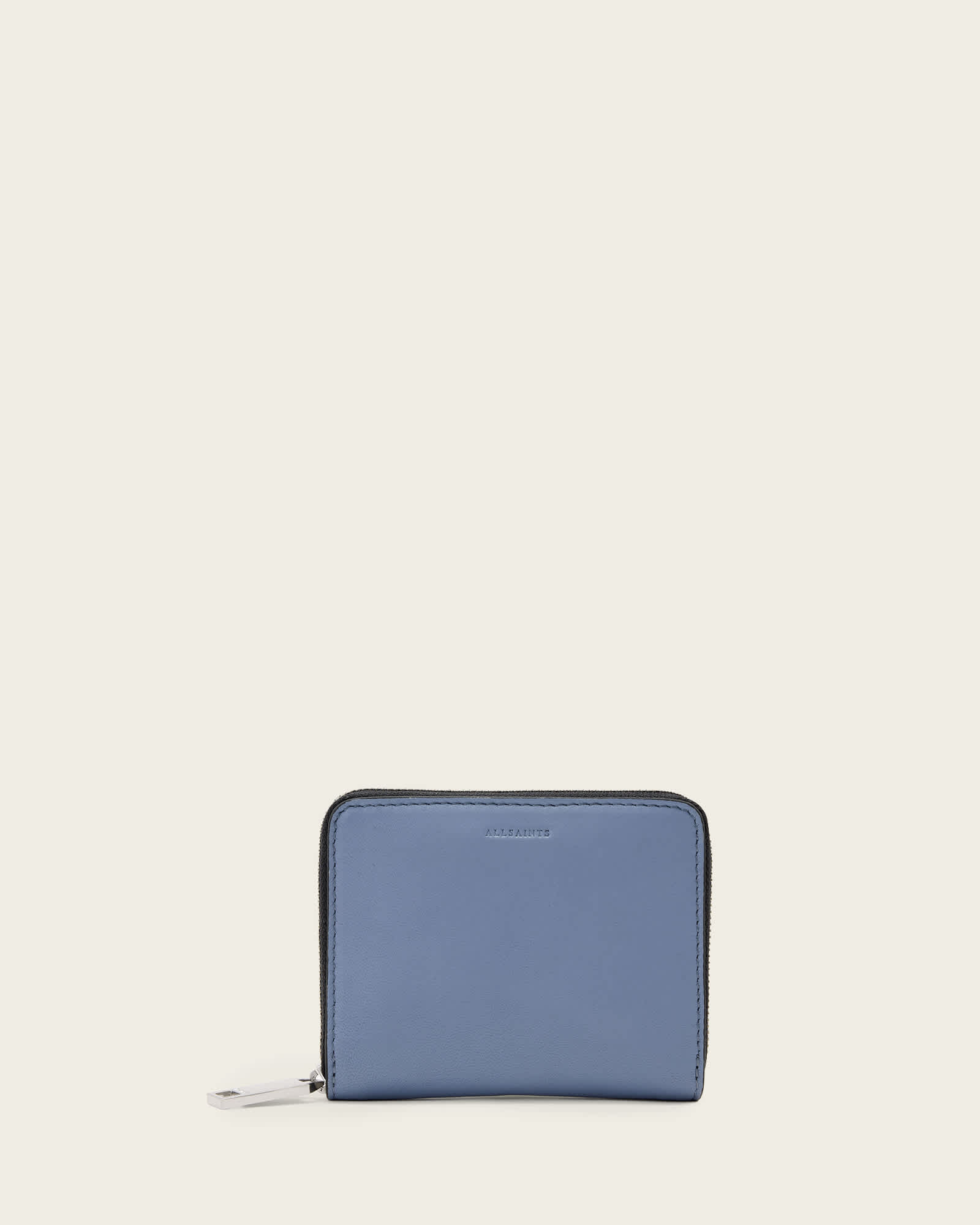 Lena Hex Zip Up Leather Wallet SEA BLUE | ALLSAINTS US