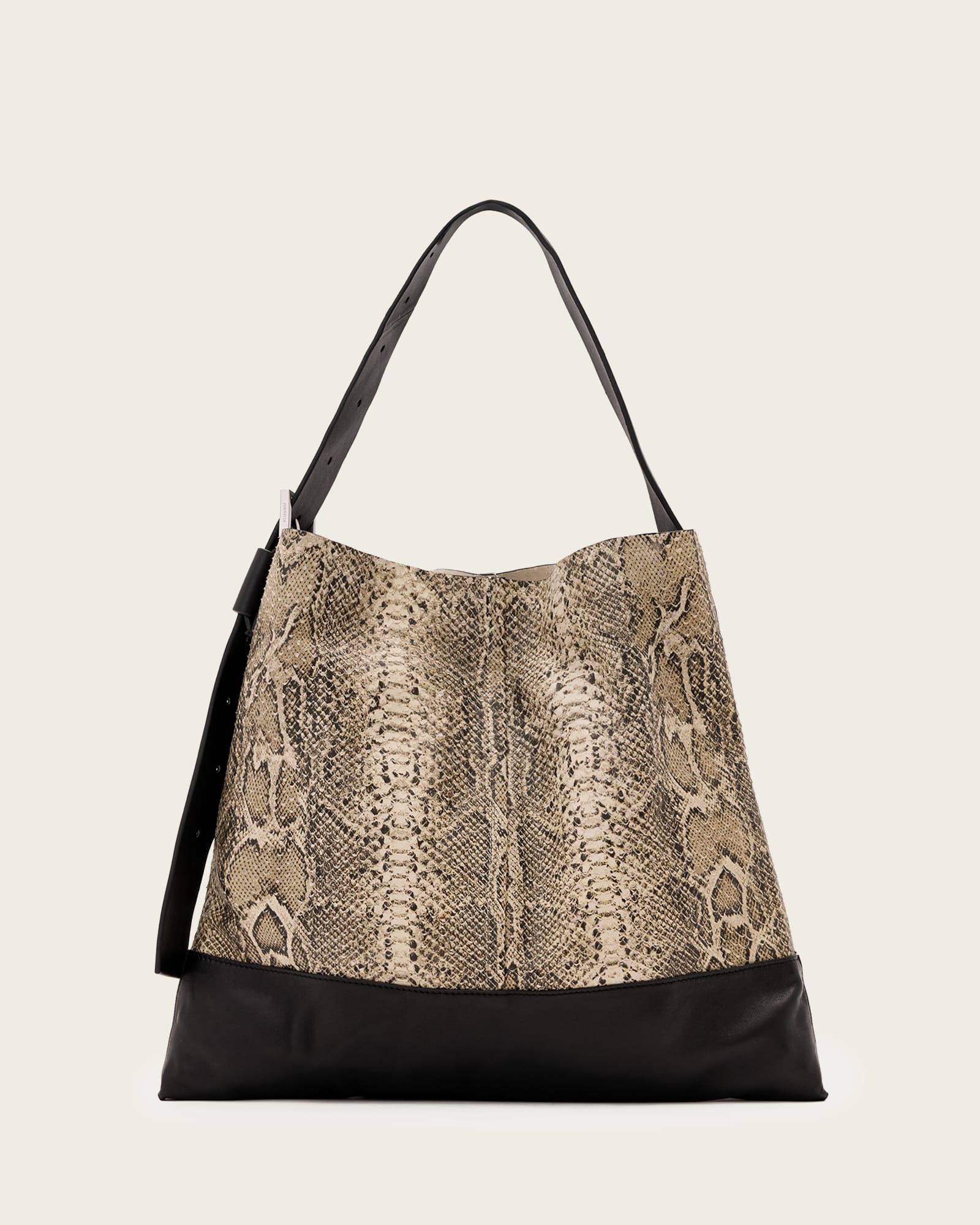Asha Snake Leather Bag DESERT WHITE | ALLSAINTS US