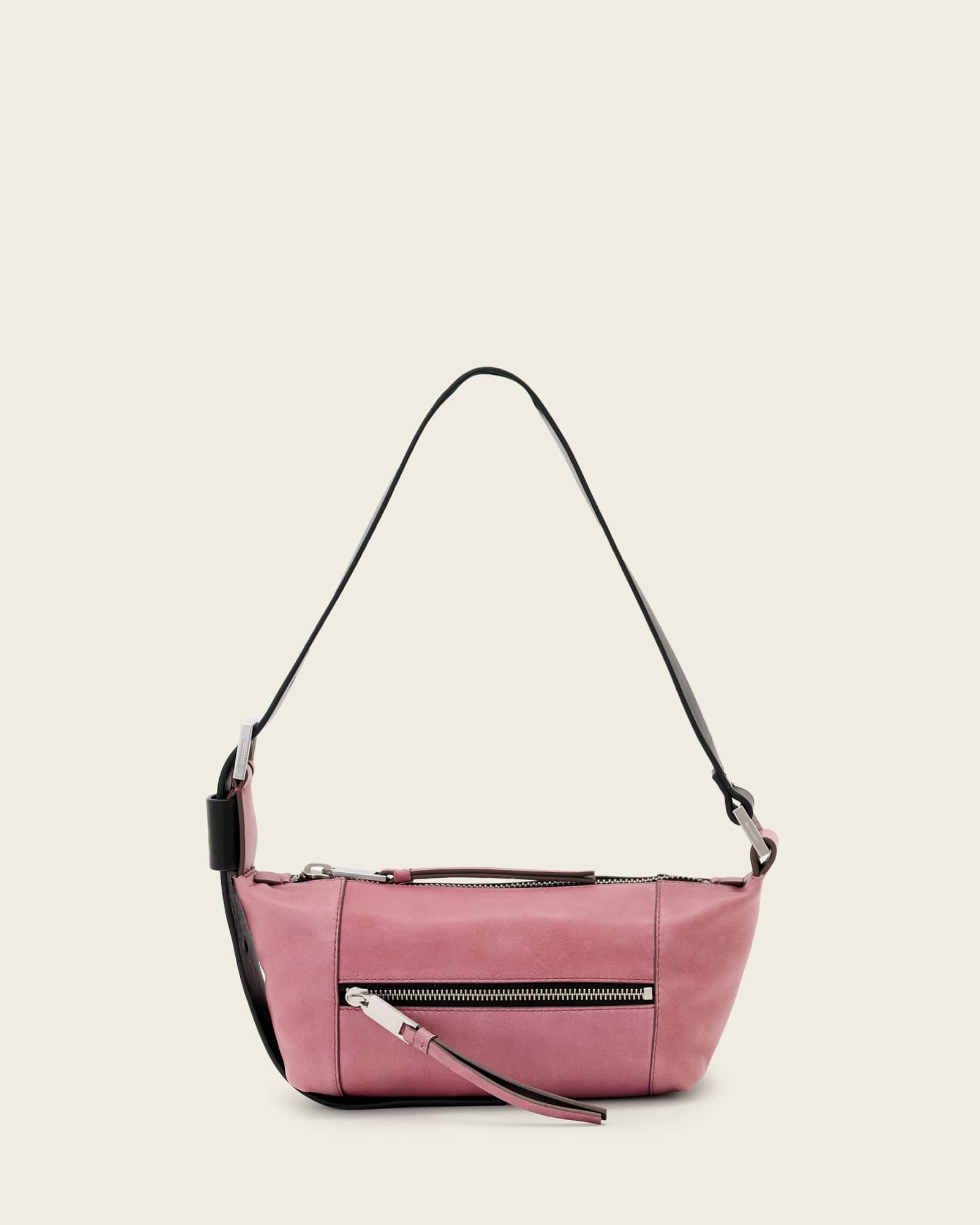 Vega Mini Leather Shoulder Bag RASPBERRY PINK | ALLSAINTS US