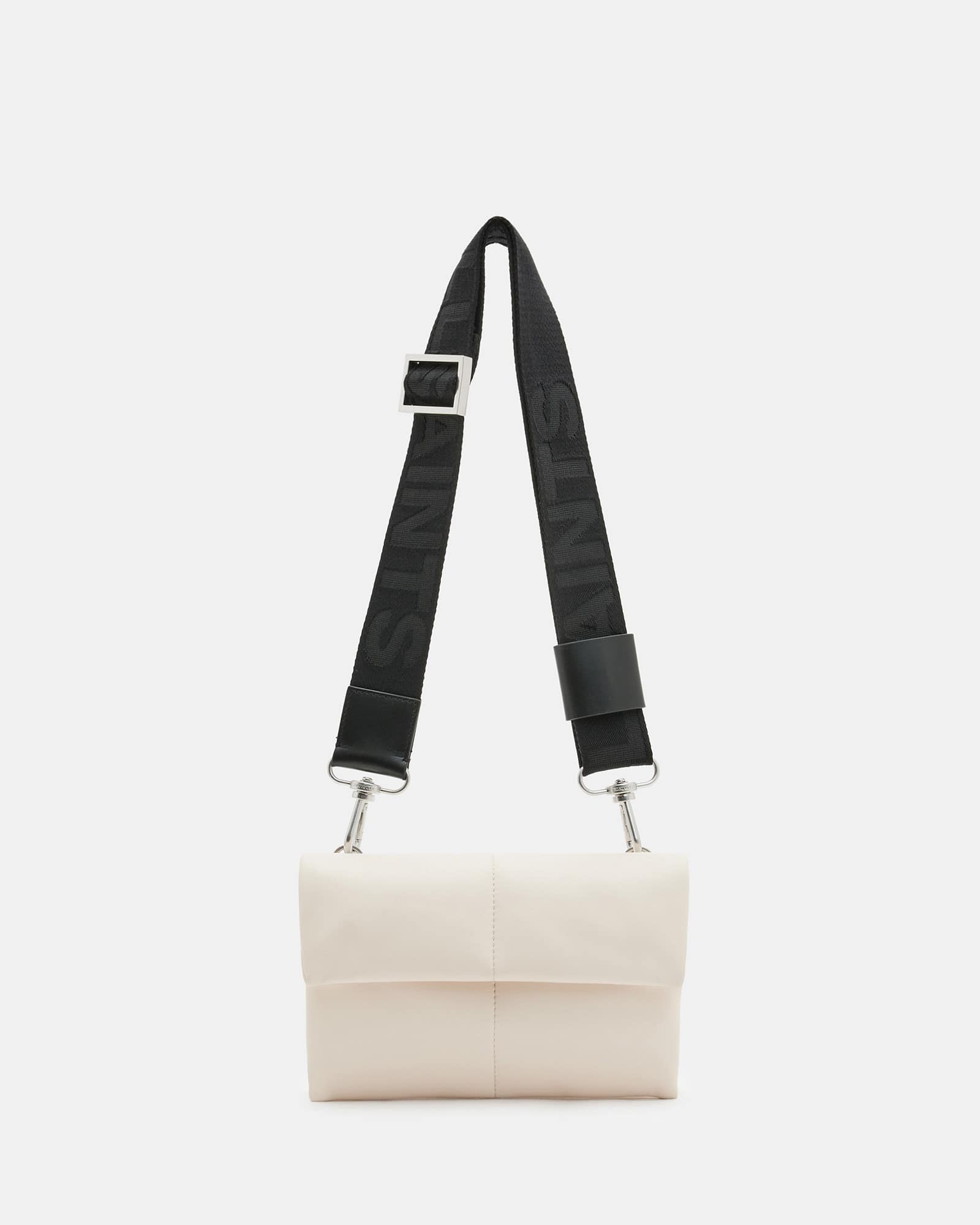 ★TOUT Y EST★ Ezra Quilt Crossbody WB524Y4596 Ezra Quilted Leather Crossbody Bag DESERT WHITE | ALLSAINTS US