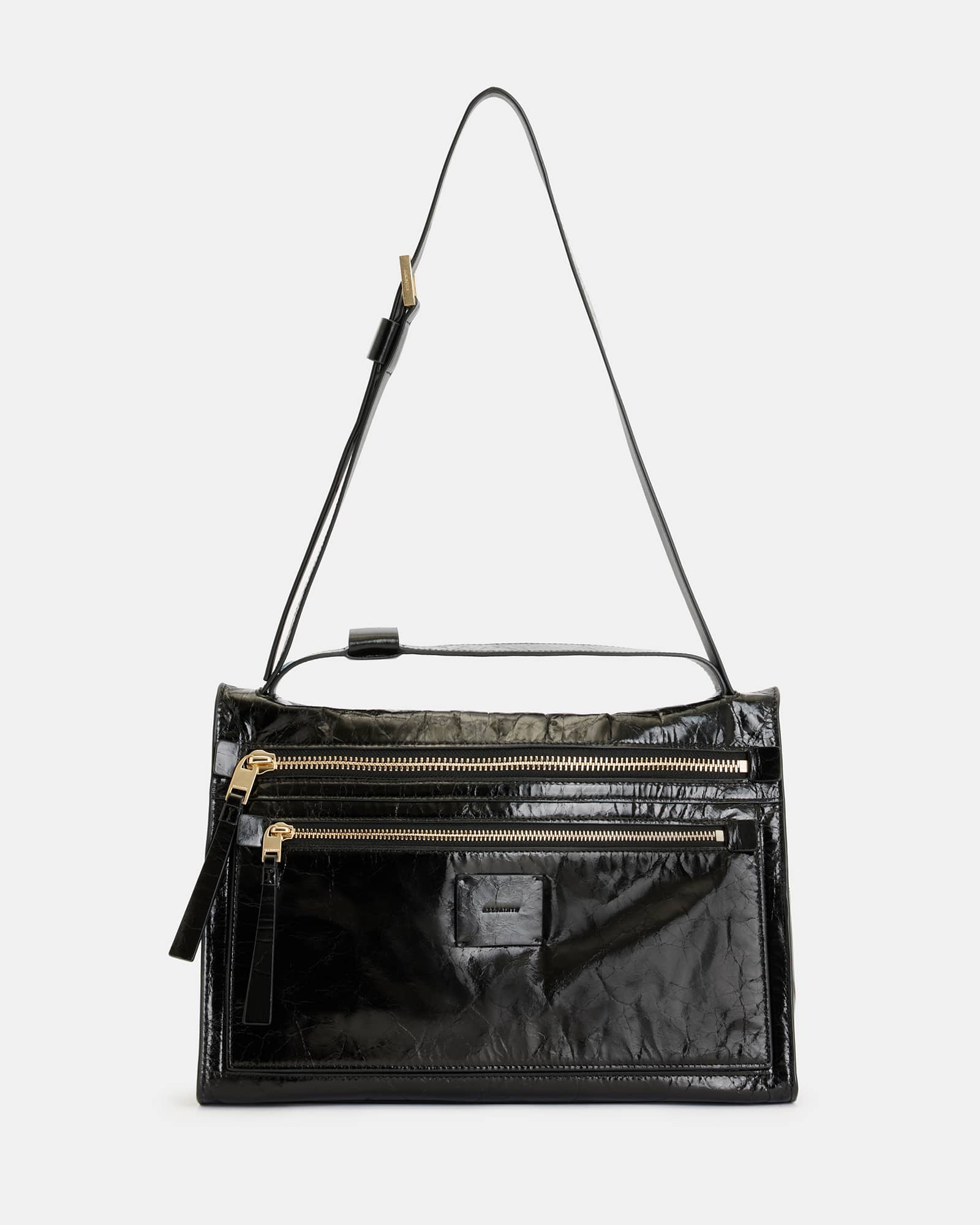 LEATHER SHOULDER BAG 469T レザー バッグ YArKA/ヤーカ】real leather big tuck design shoulder bag