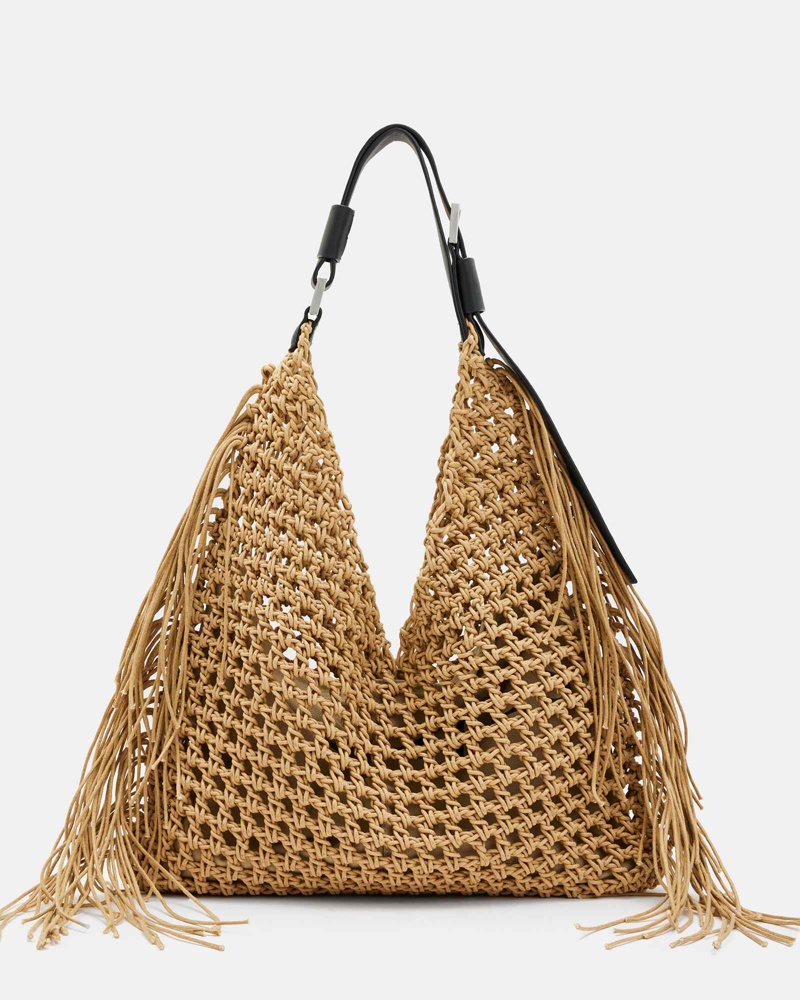 Sabine Crochet Bag ALMOND | ALLSAINTS US