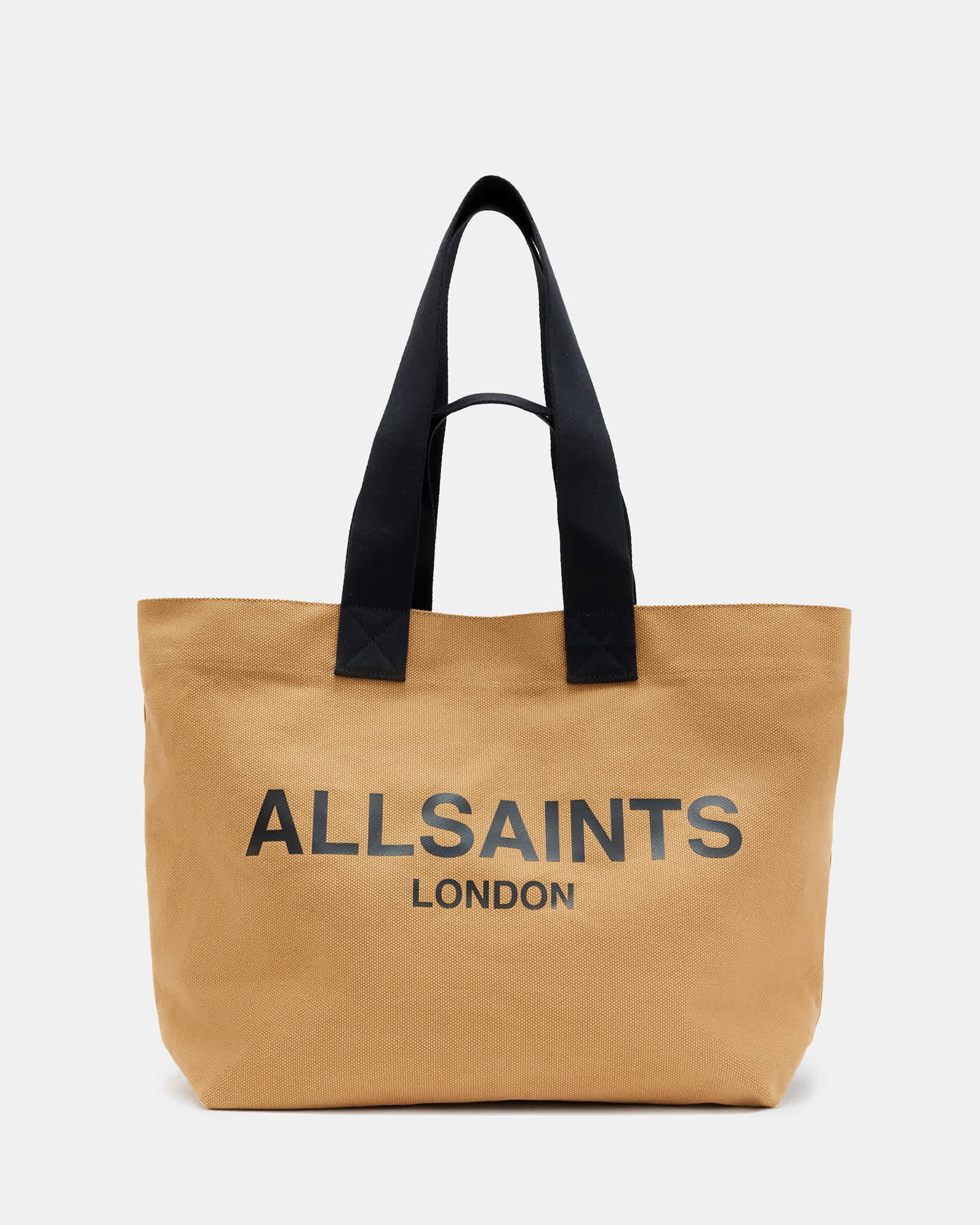 Ali Canvas Tote Bag PALISADE TAN/BLACK | ALLSAINTS US
